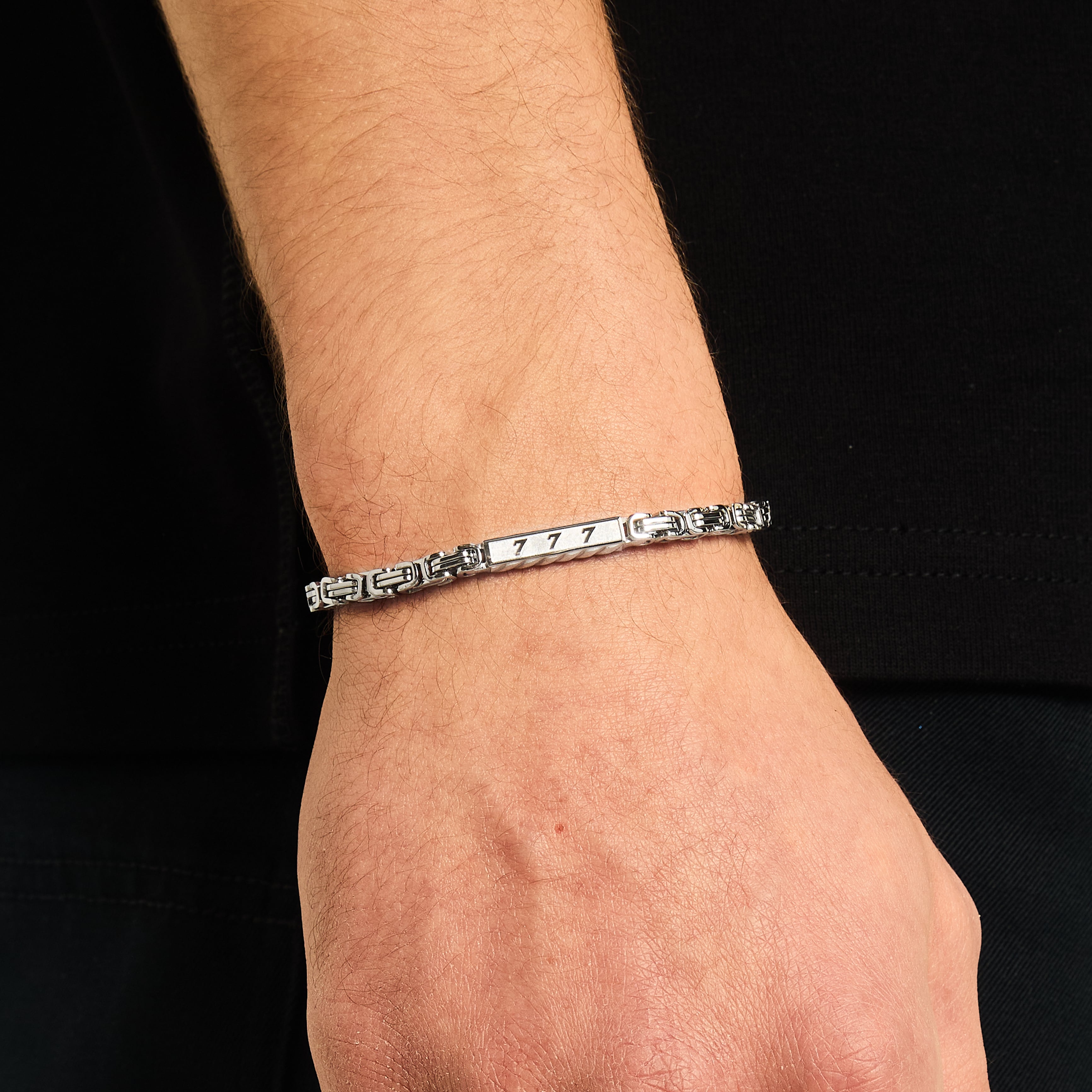 Royal Bracelet Lucky 777 4mm White Gold