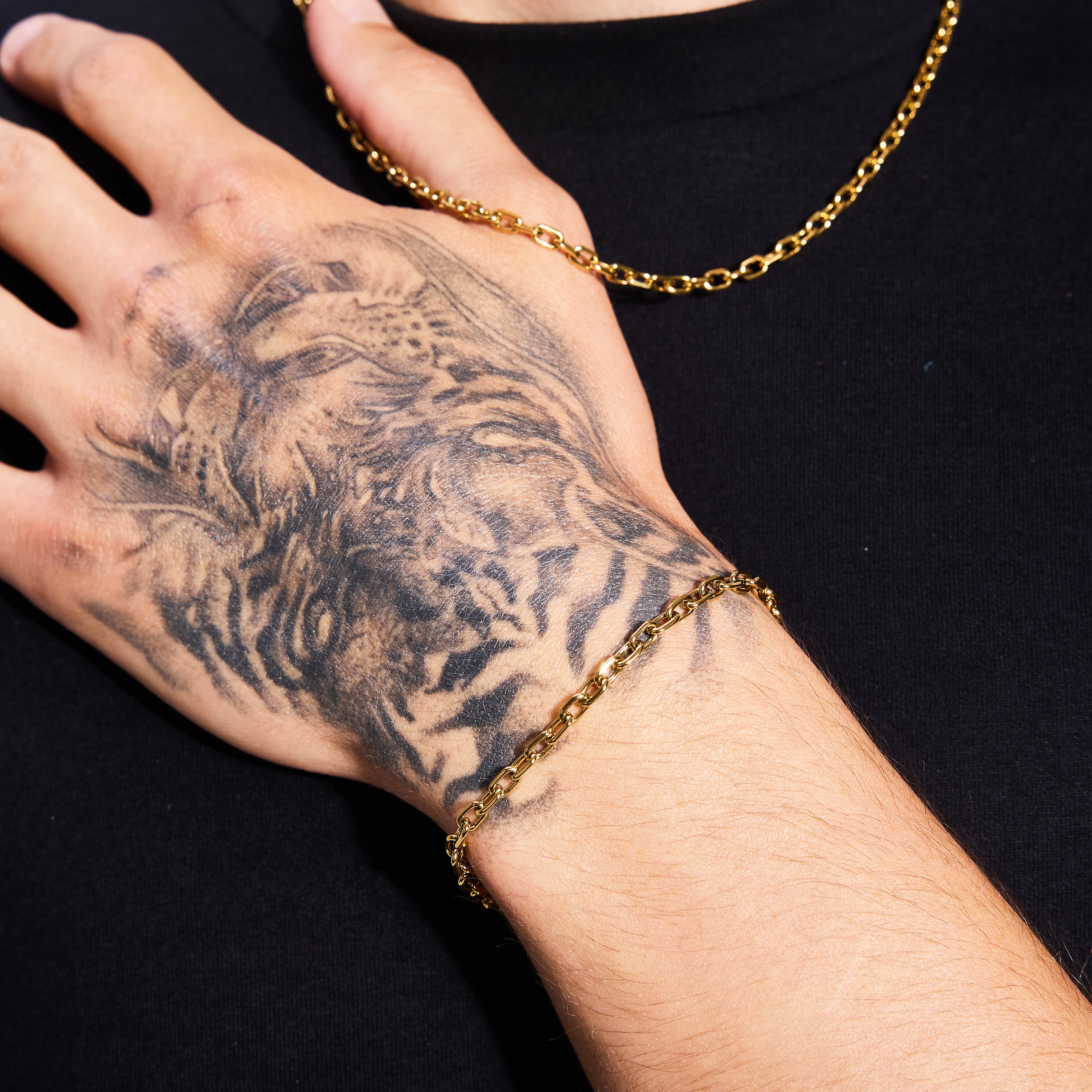 Ankier bracelet 4mm Gold