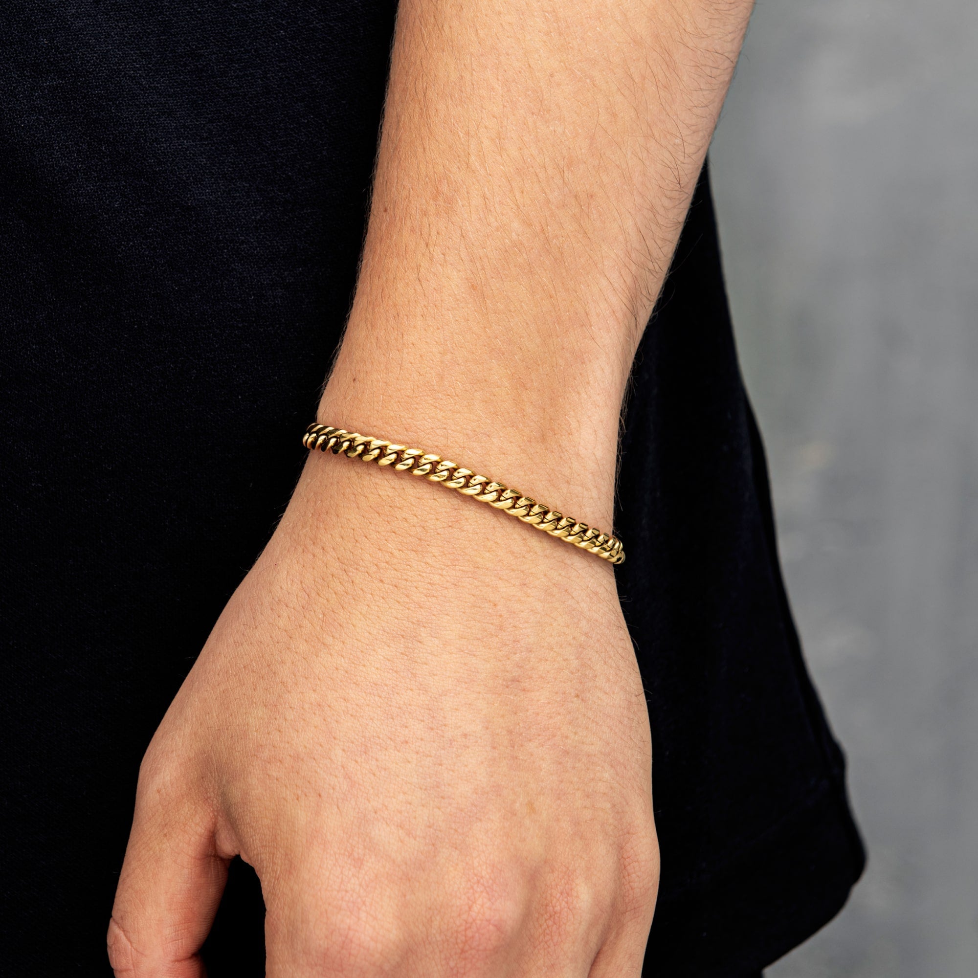 Miami Cuban Link Bracelet 5mm Gold