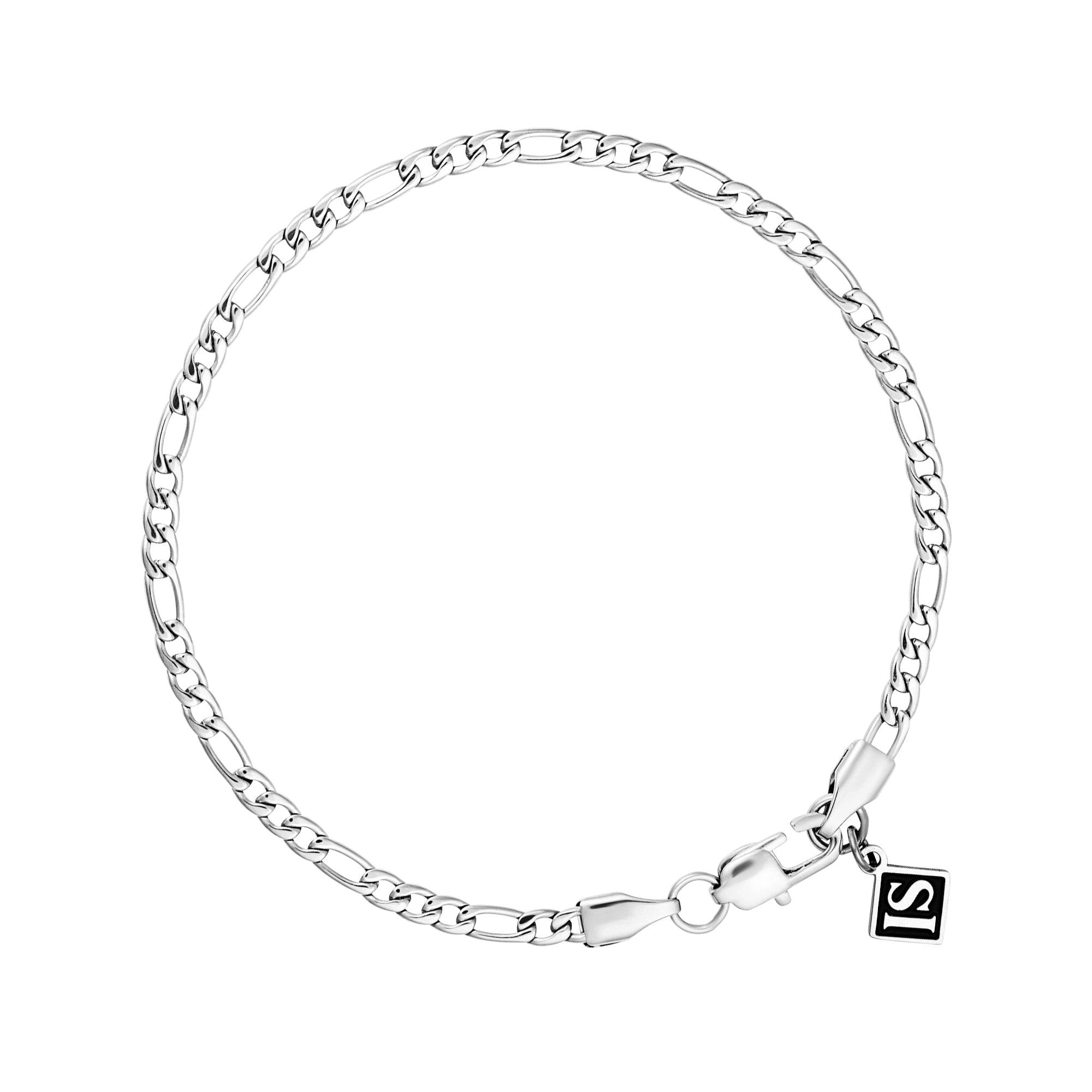 Figaro 3mm Białe Złoto - IcedStuff