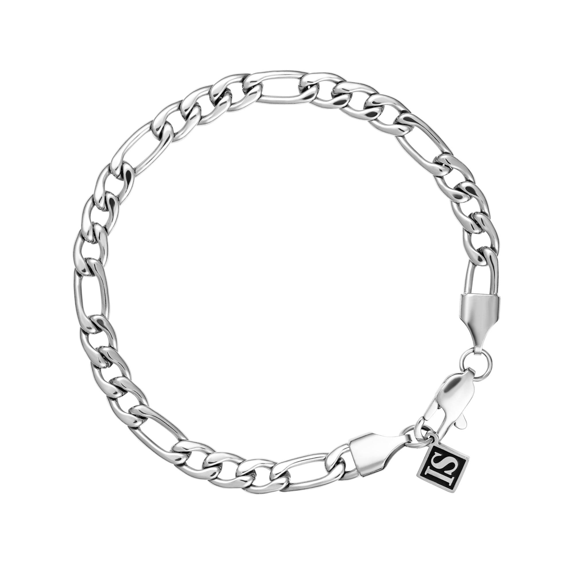 Figaro 5mm Białe Złoto - IcedStuff