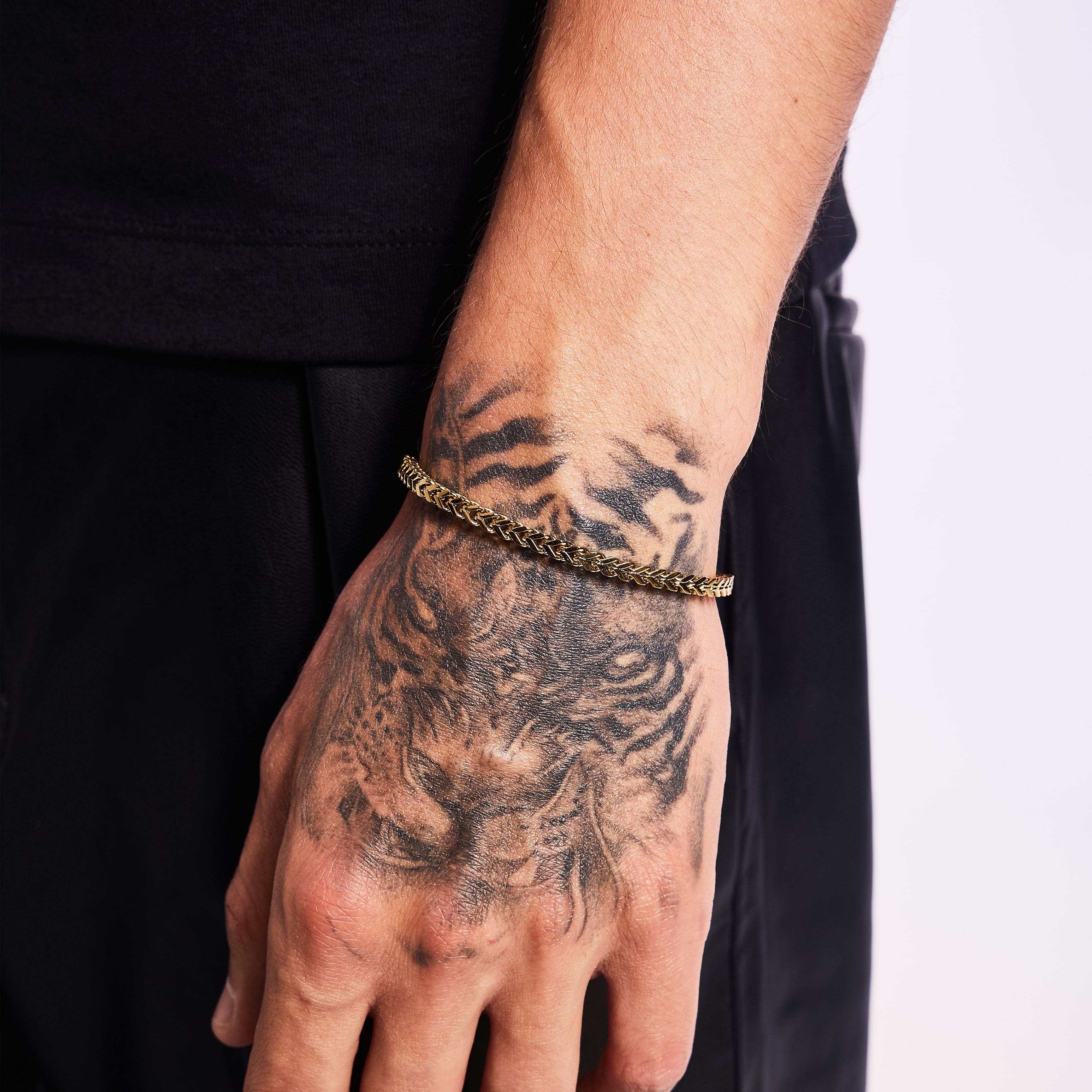 Franco Bracelet 4mm Gold