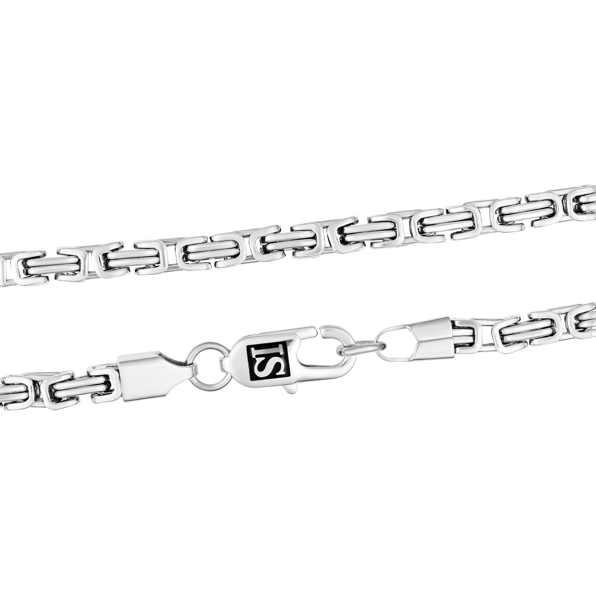 Bransoletka Królewska 4mm Białe Złoto - IcedStuff