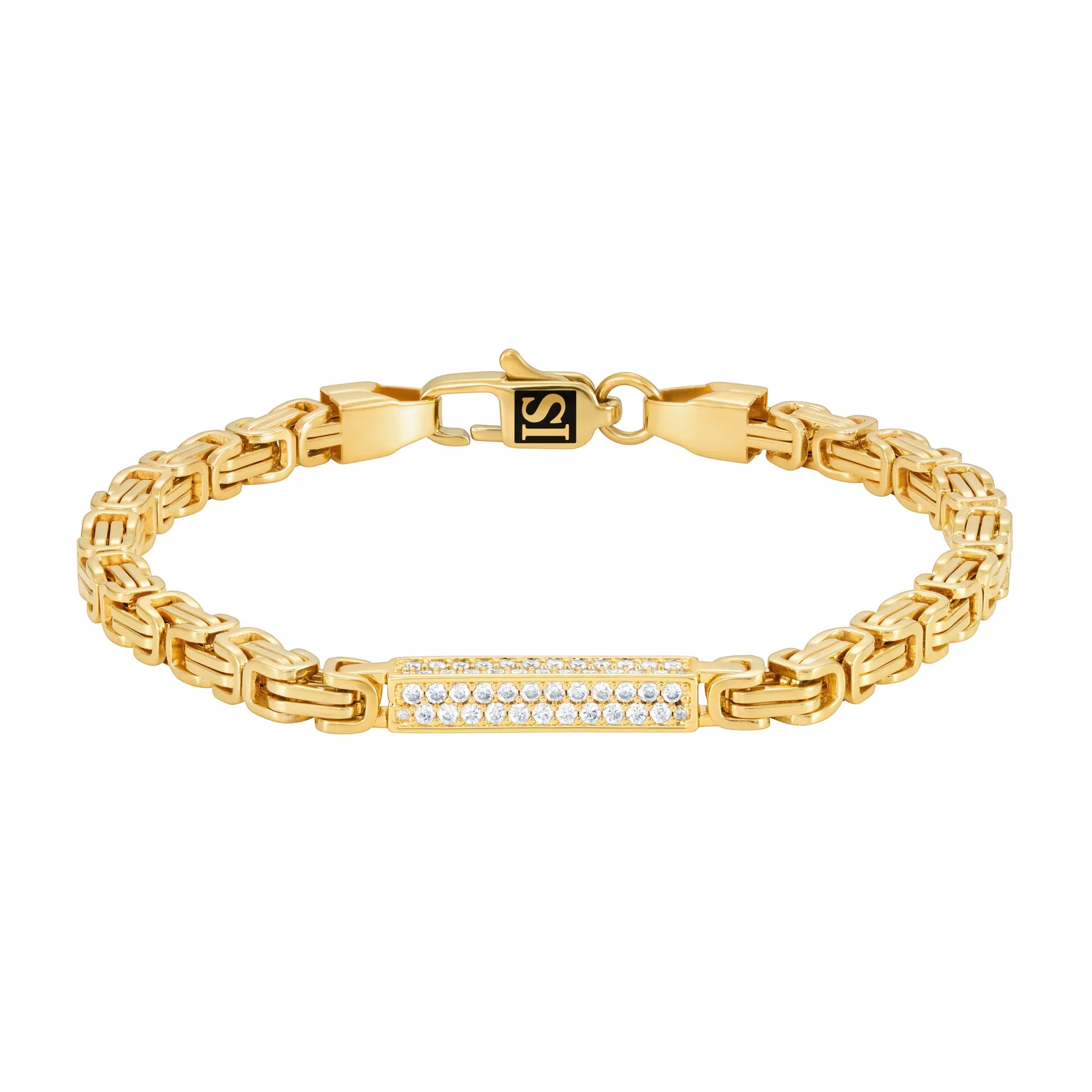 Byzantine Iced Bracelet 4mm Gold