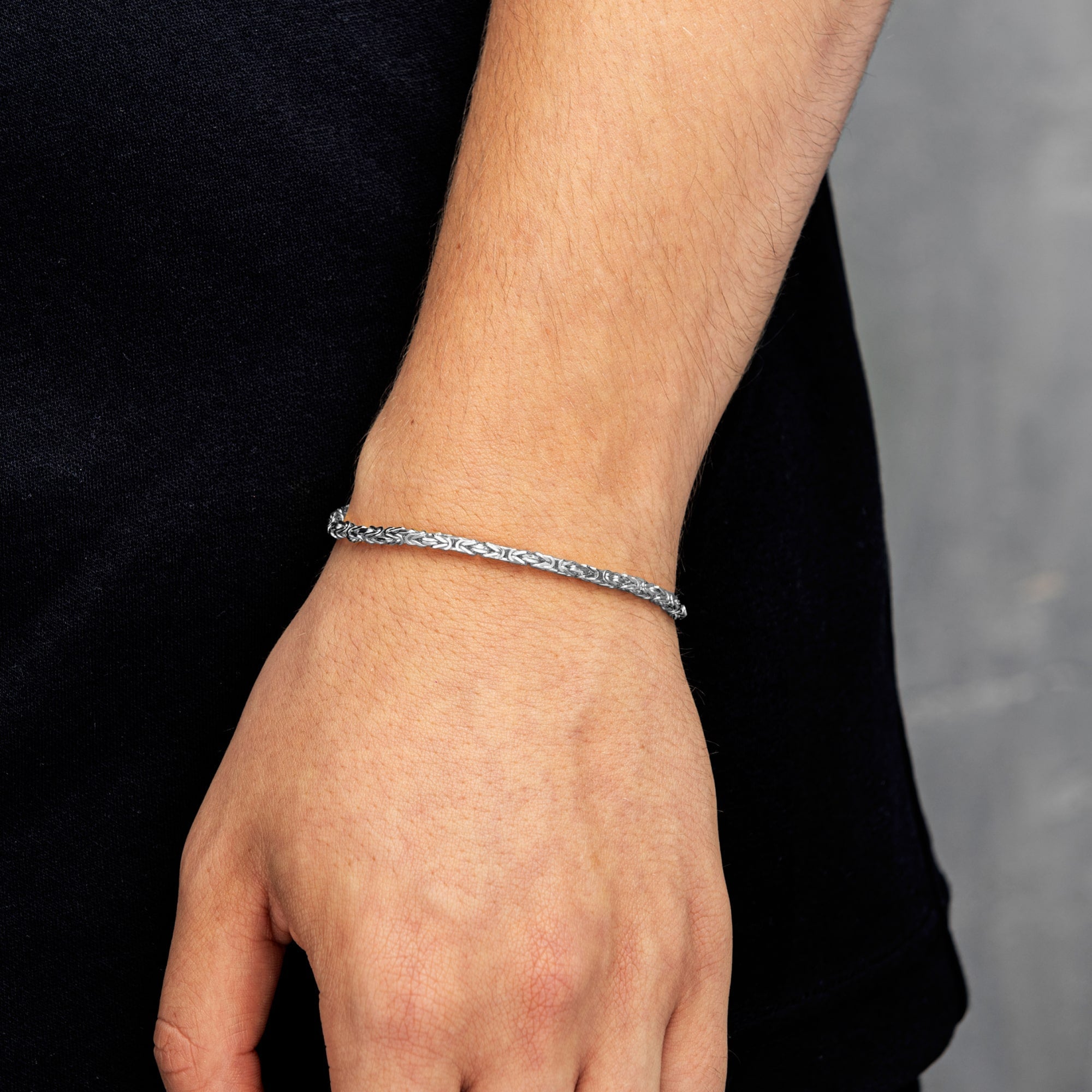 Royal Bracelet 3mm S925 White Gold