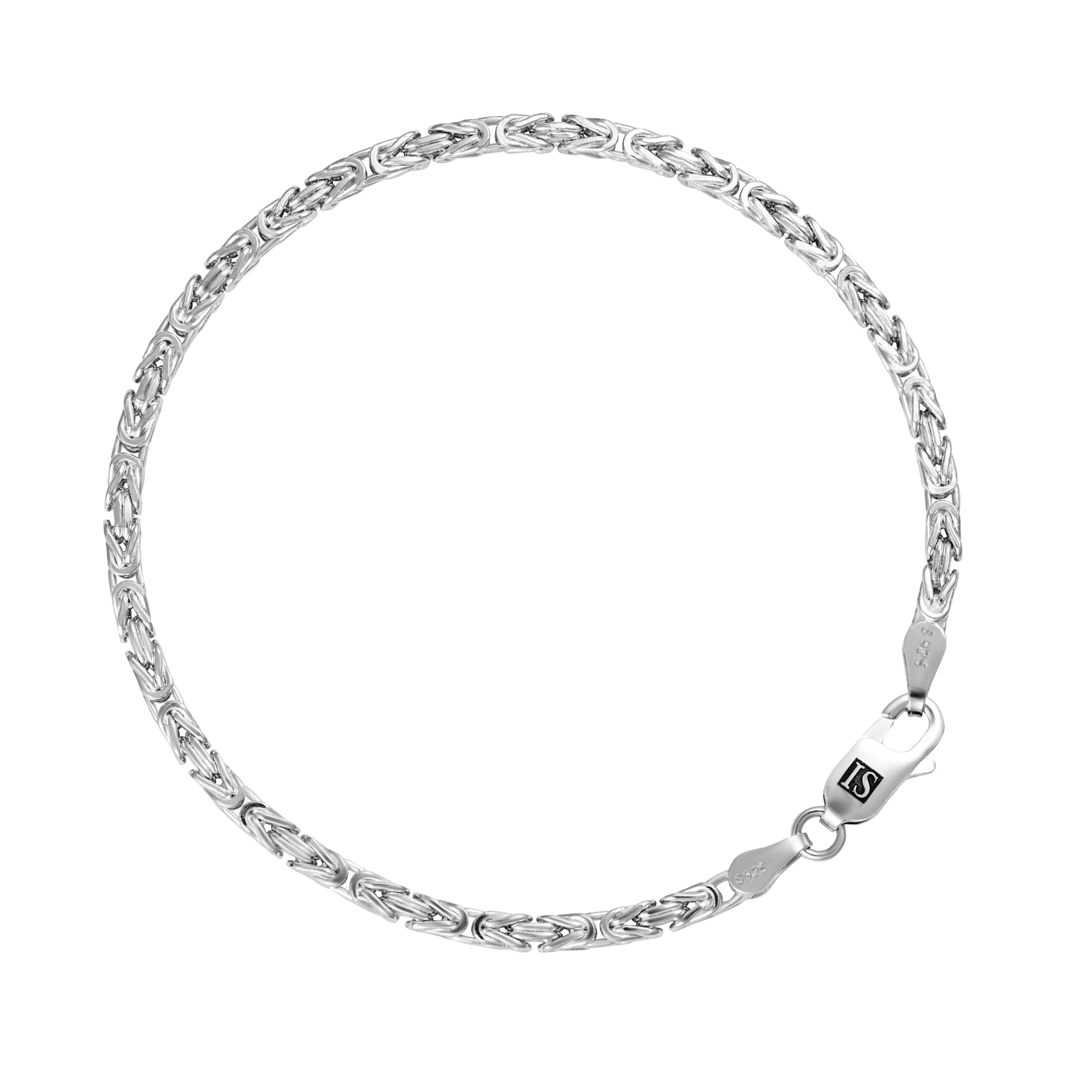 Royal Bracelet 3mm S925 White Gold