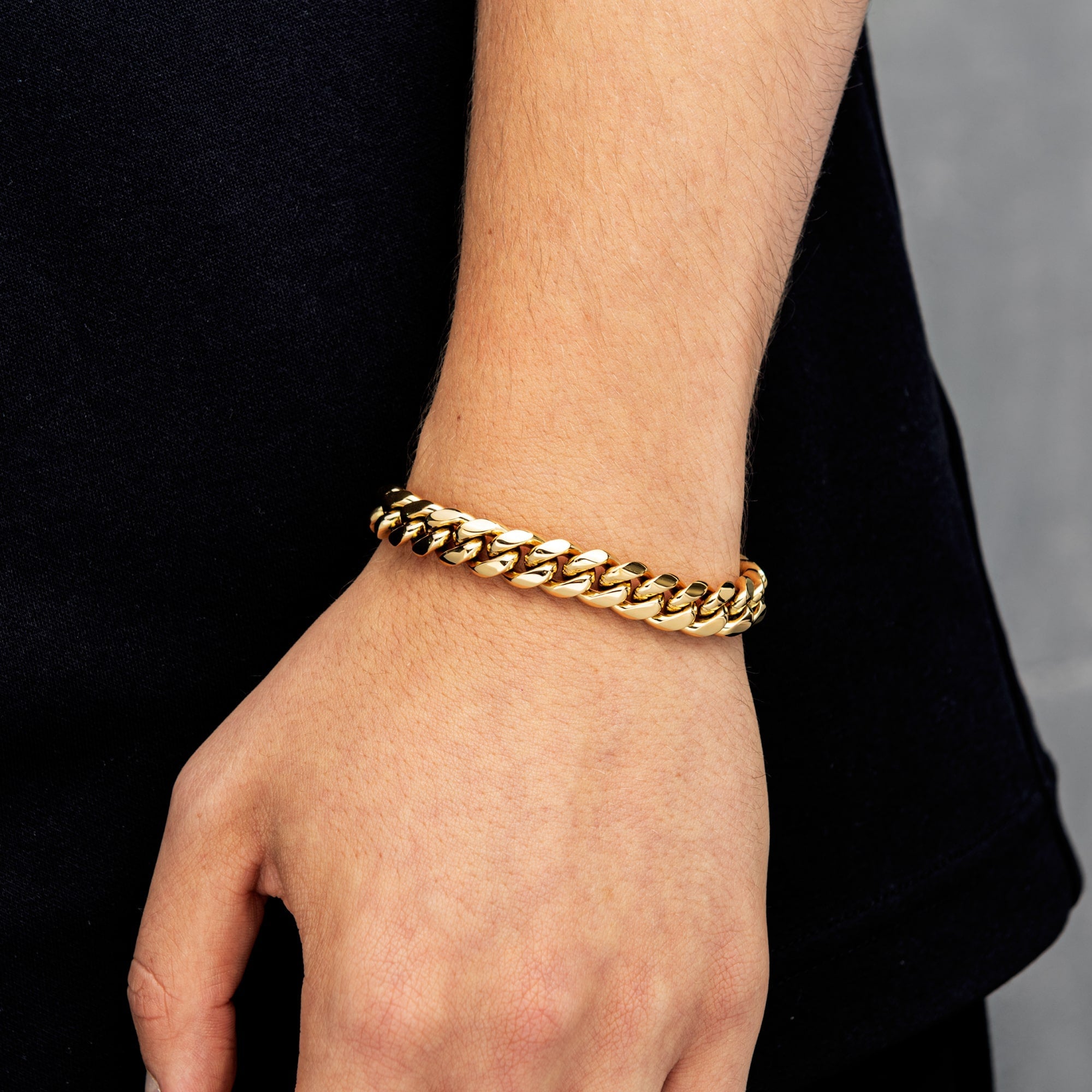 Miami Cuban Link Bracelet 10mm Gold