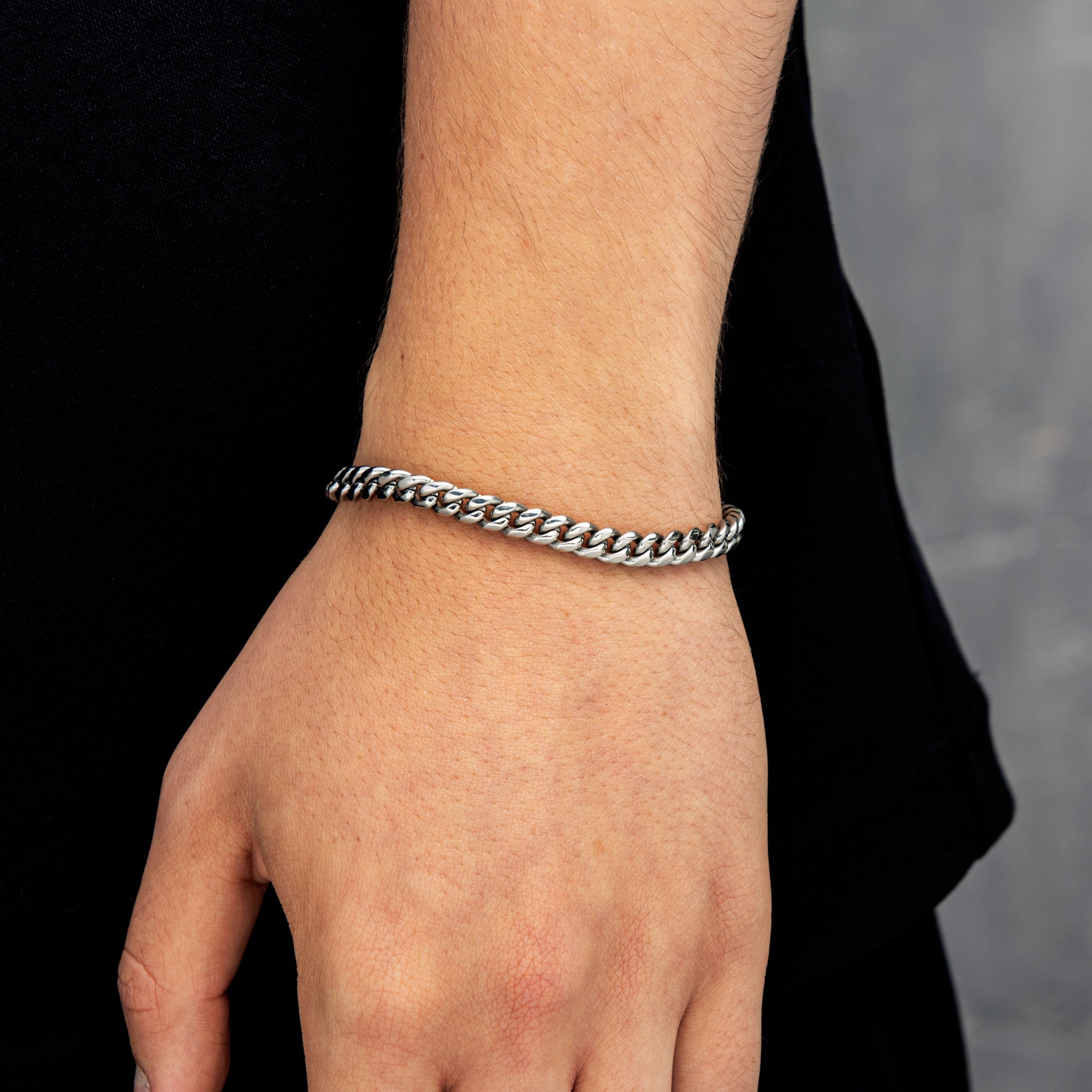 Miami Cuban Link Bracelet 6mm White Gold