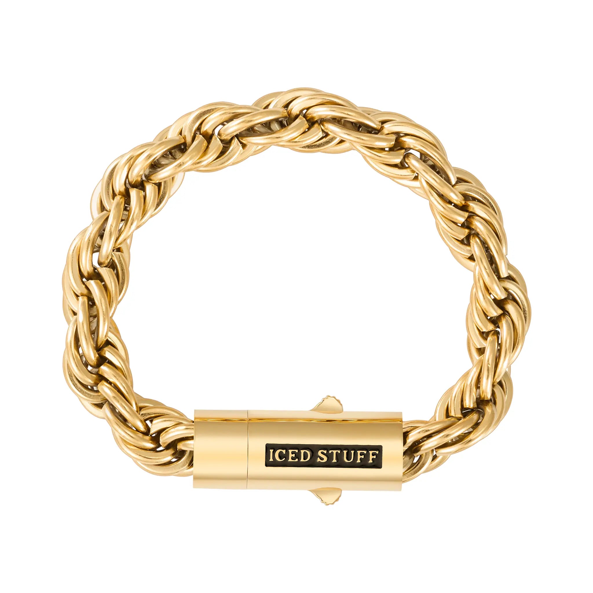 Rope bracelet 10mm Gold