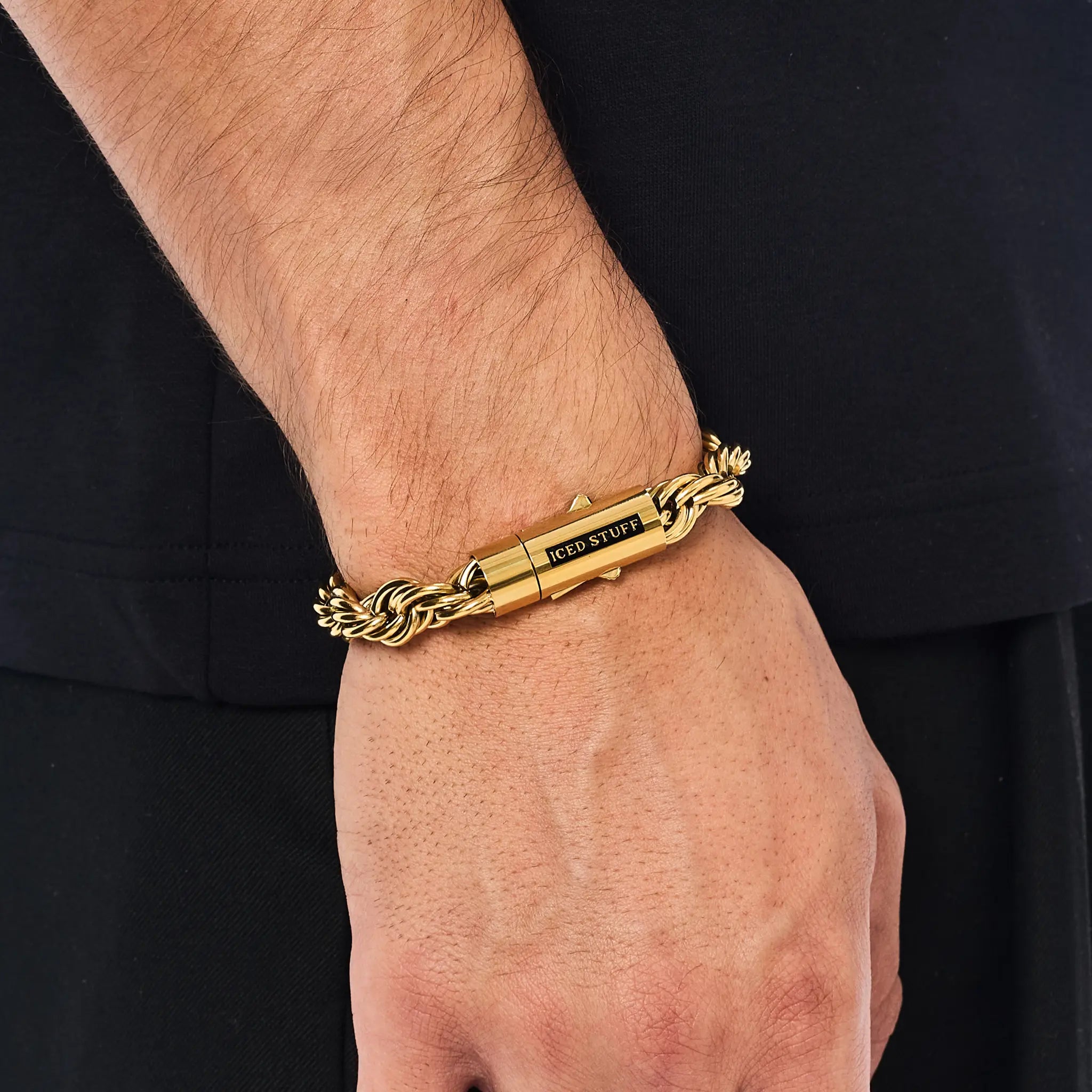 Rope bracelet 10mm Gold