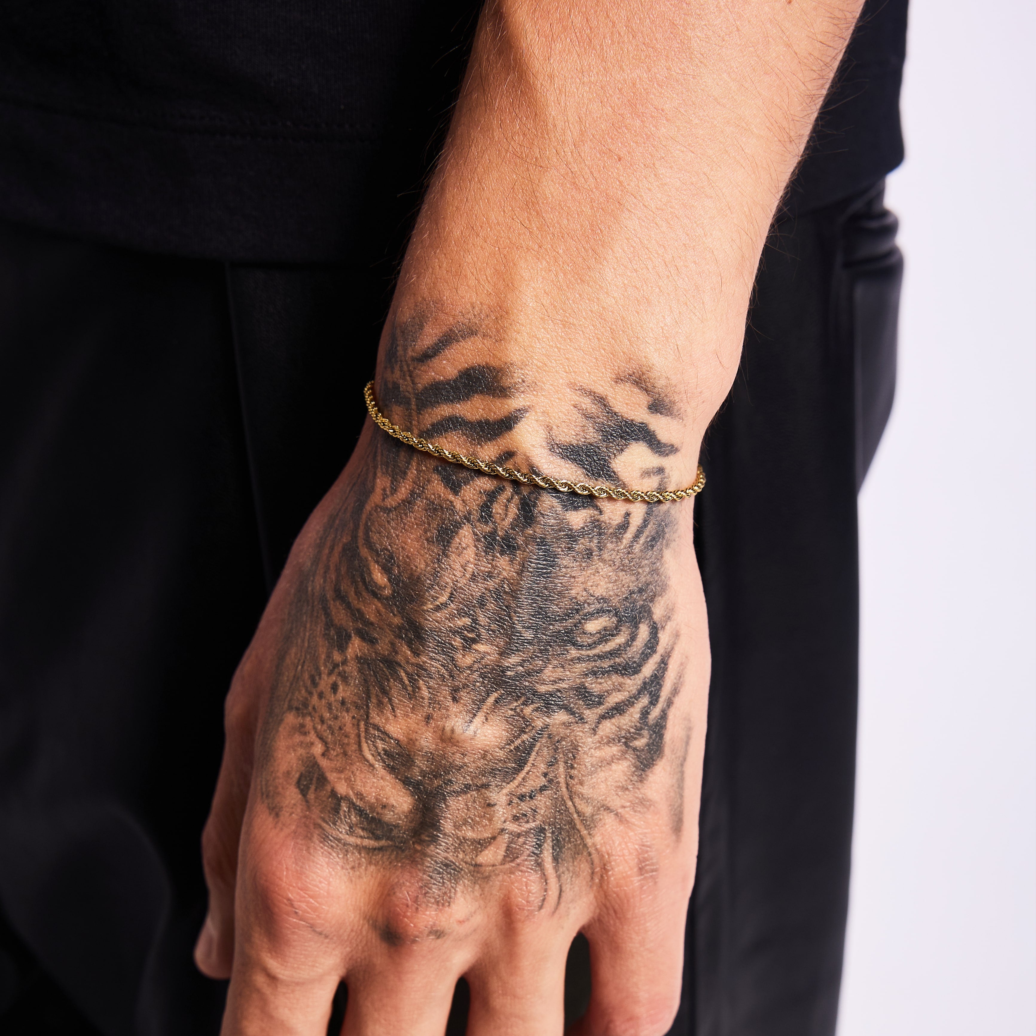 Rope bracelet 2mm Gold