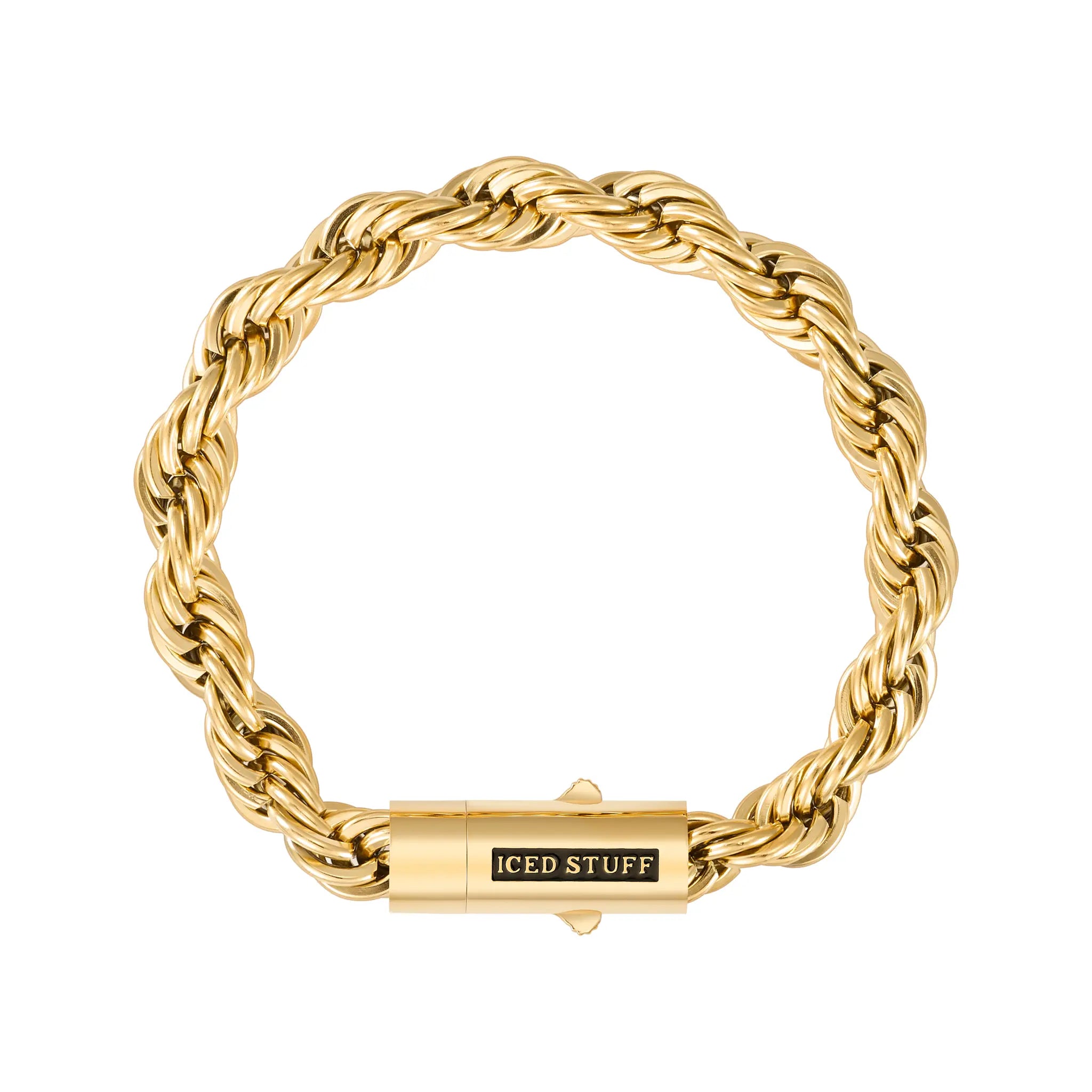 Rope bracelet 8mm Gold