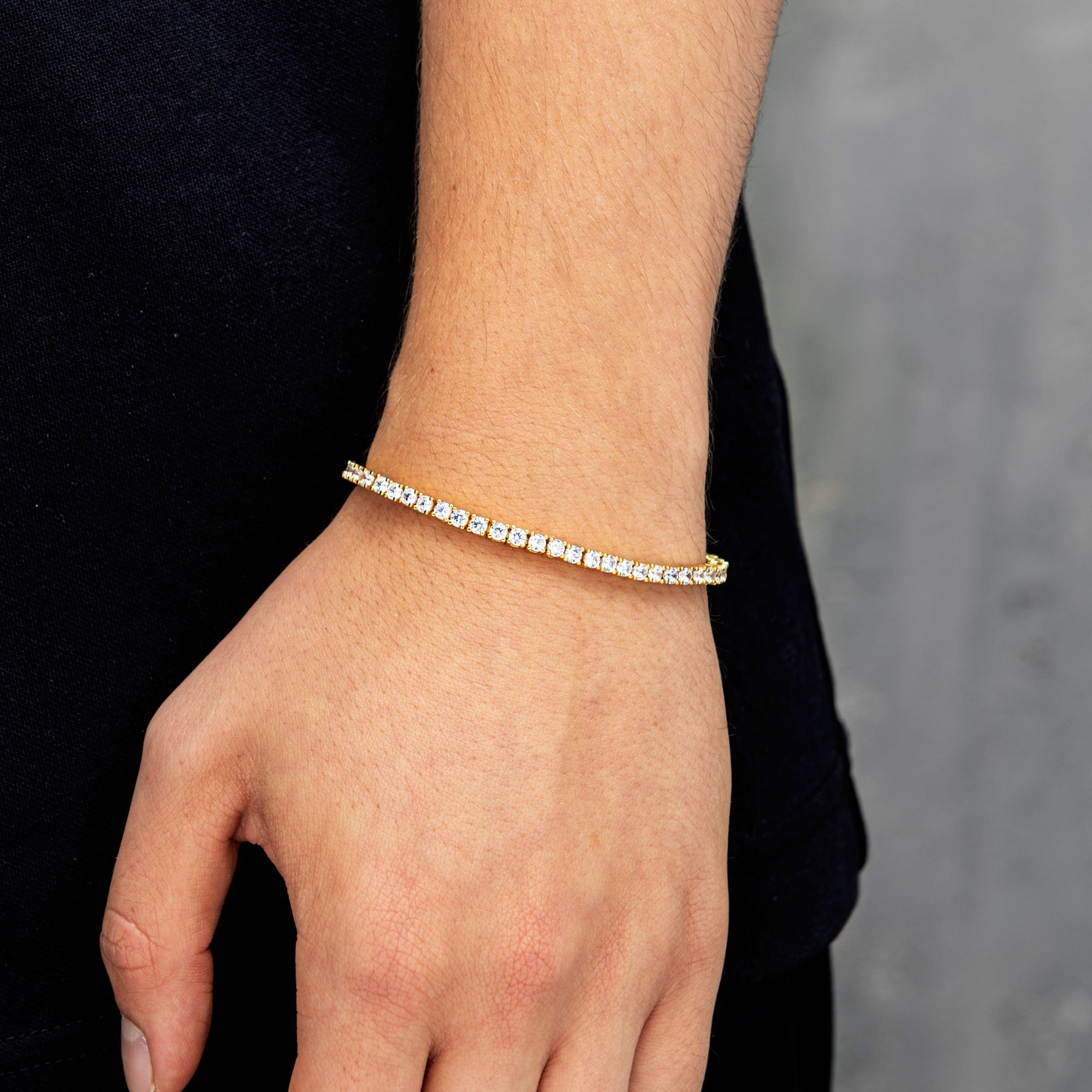 Tennis bracelet 3mm Gold