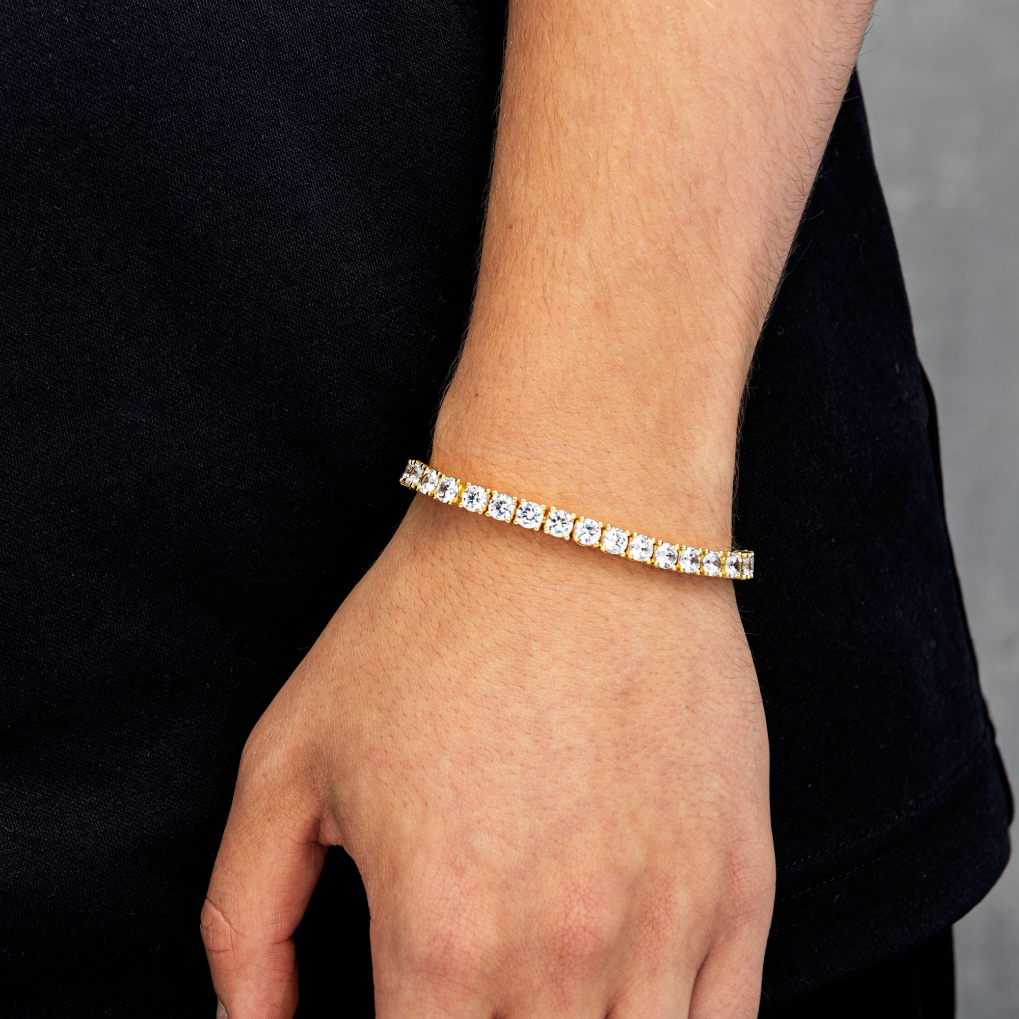 Bracelet tennis 5mm Or