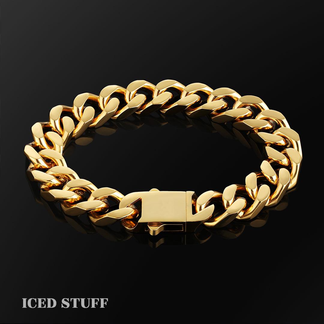 Curb Cuban Link 12mm Złoto - IcedStuff
