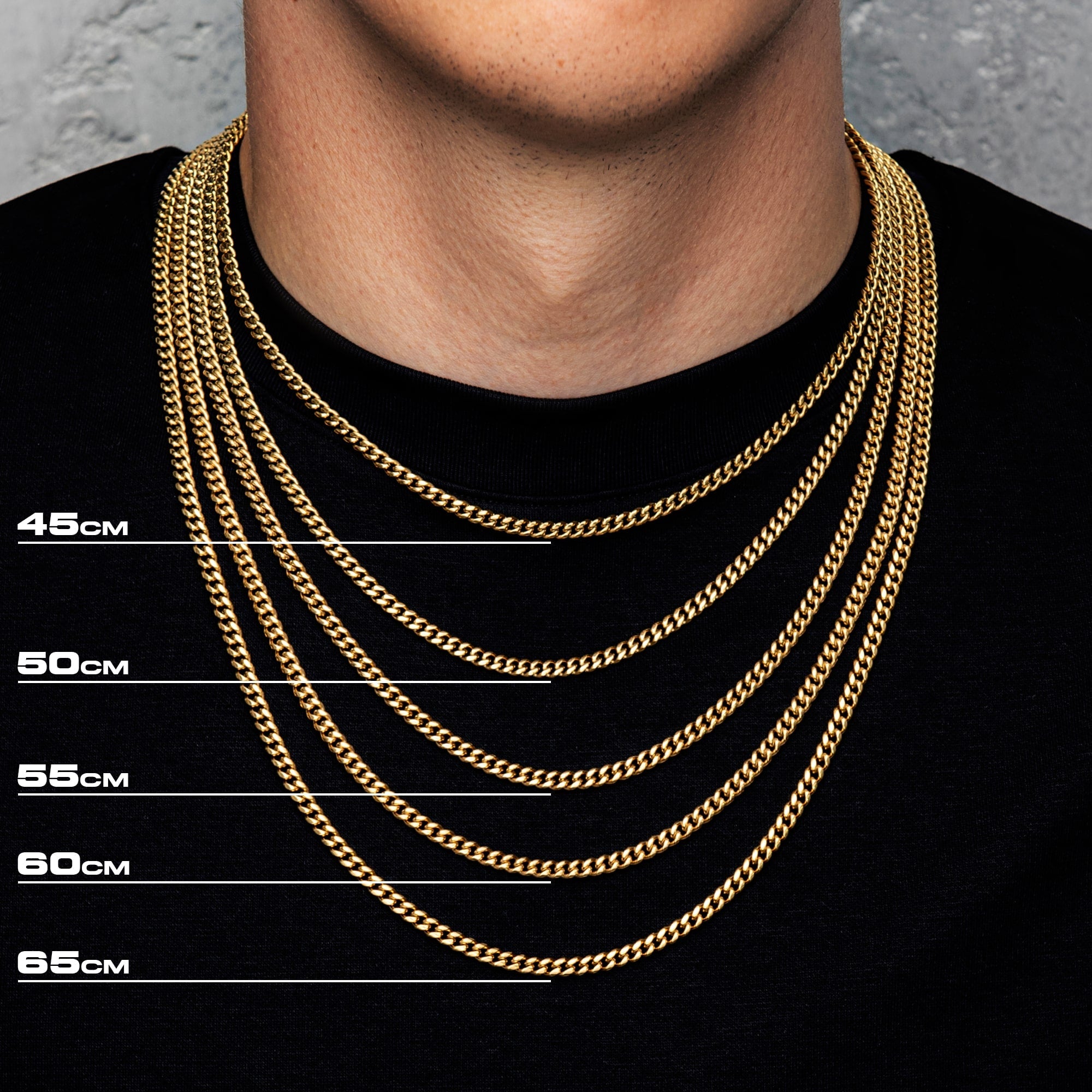 Figaro chain 5mm Gold