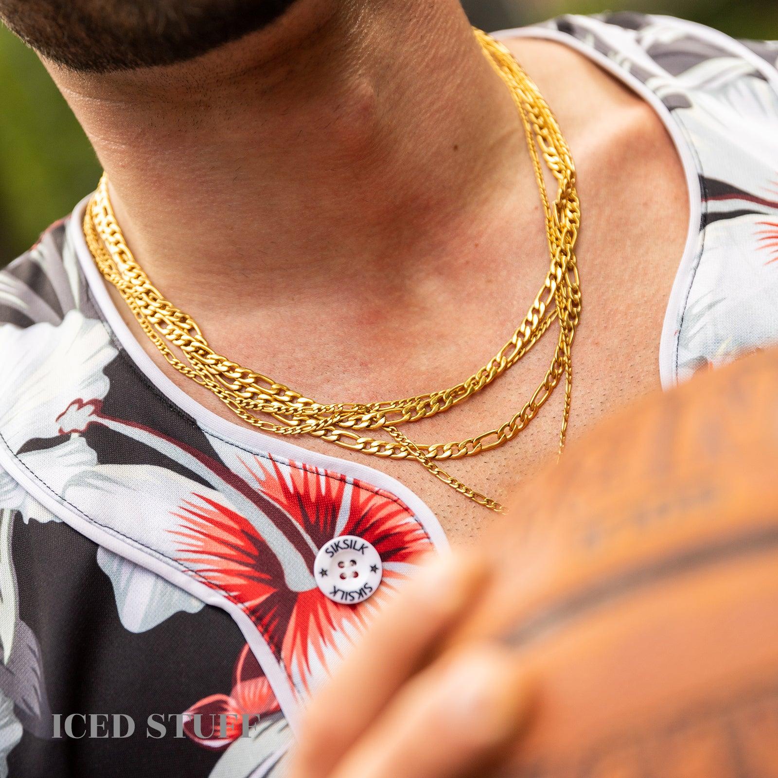 Figaro Chain 3mm Złoto - IcedStuff