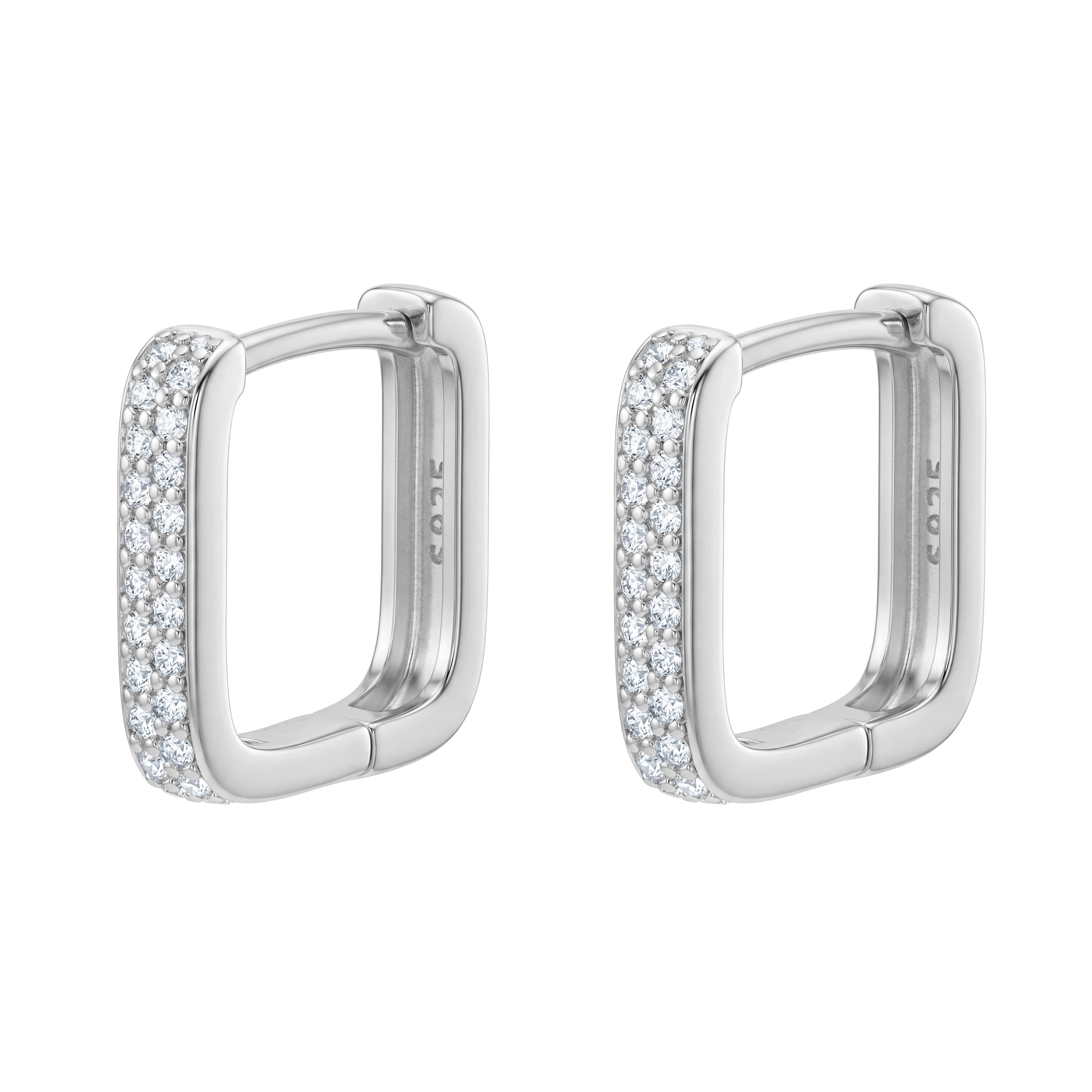 Diamond Rectangle S925 earrings