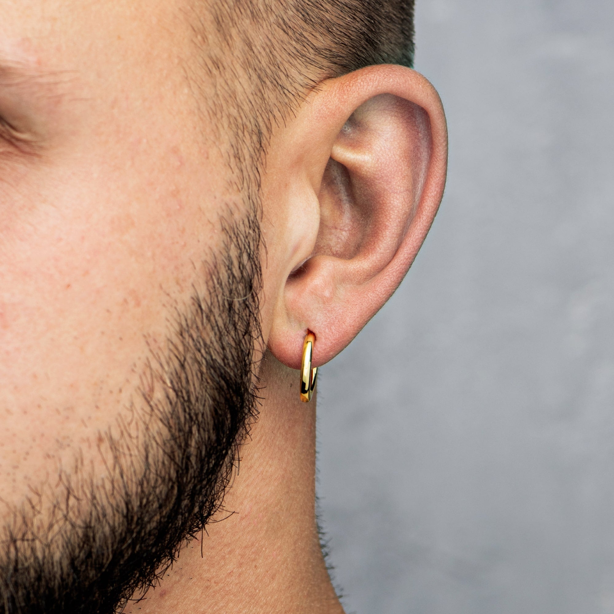 15mm Ring Earrings Gold