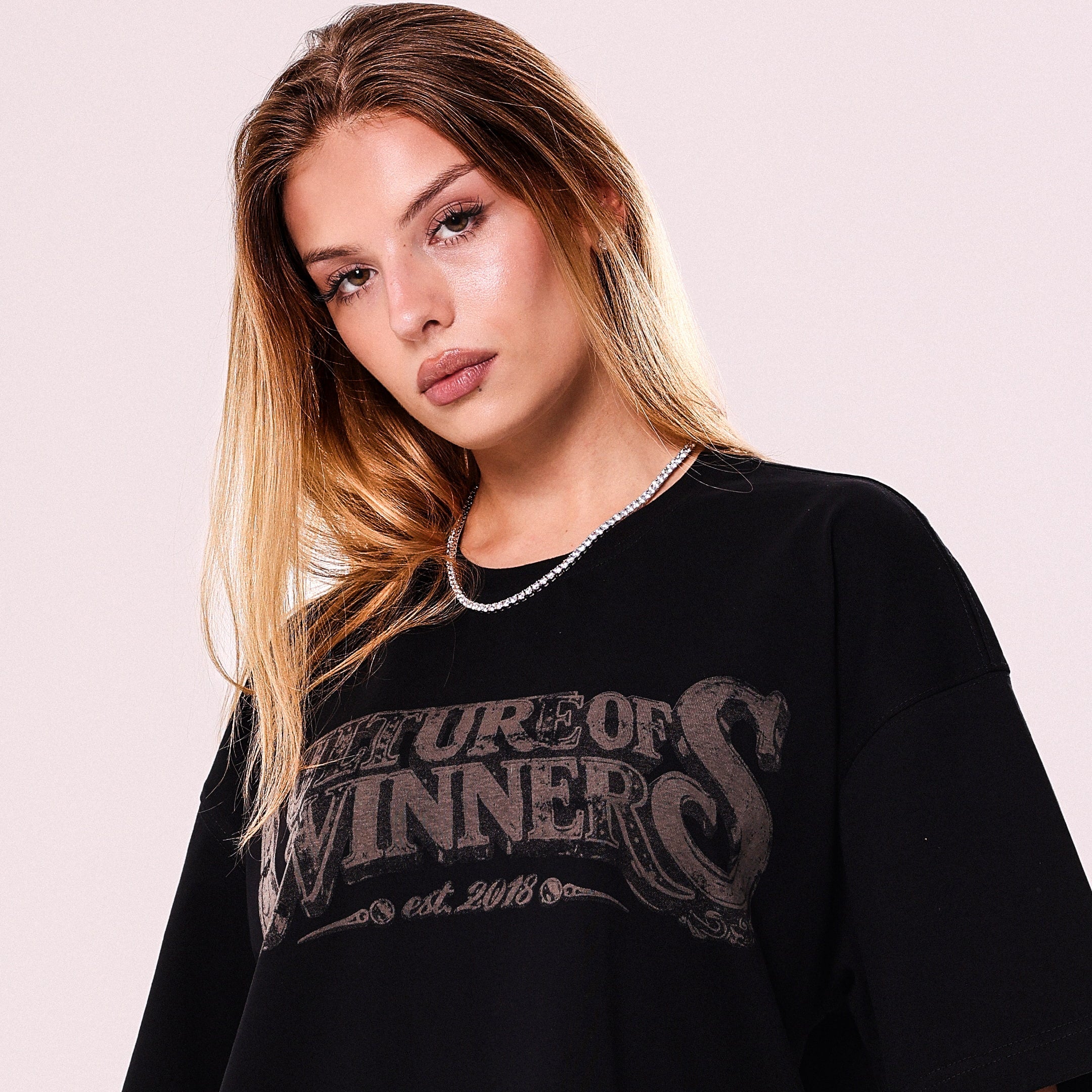Culture of Winners Black Boxy Fit T-Shirt