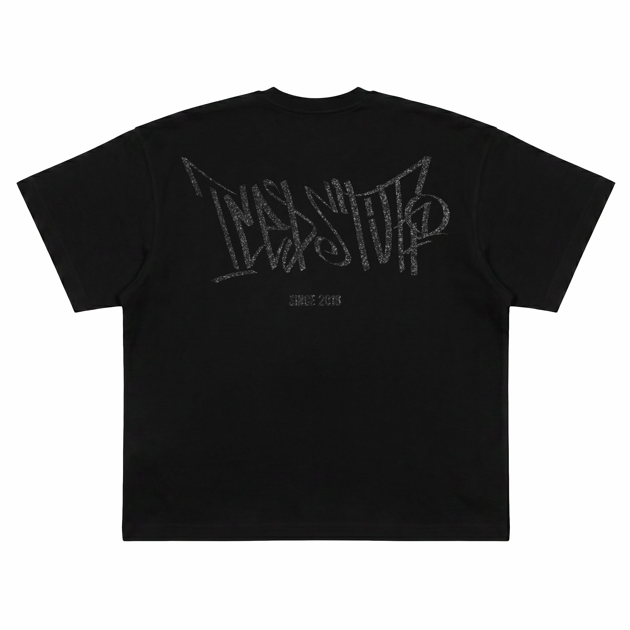 Crystal Graffiti Black Boxy Fit T-Shirt