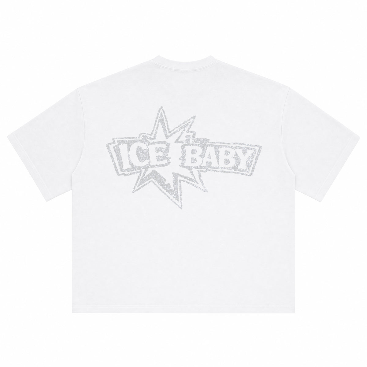 ICE BABY Crystal White Boxy Fit T-Shirt