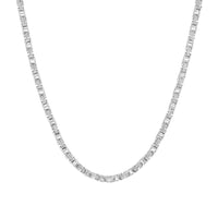 Byzantine Chain 4mm White Gold