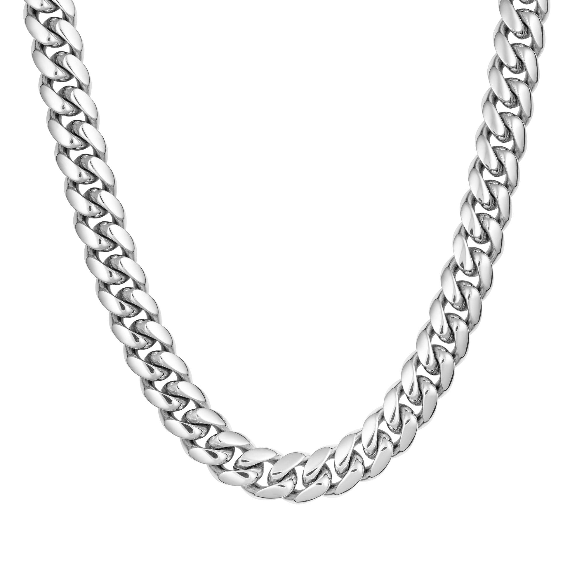 Miami Cuban Link 12mm Białe Złoto - IcedStuff