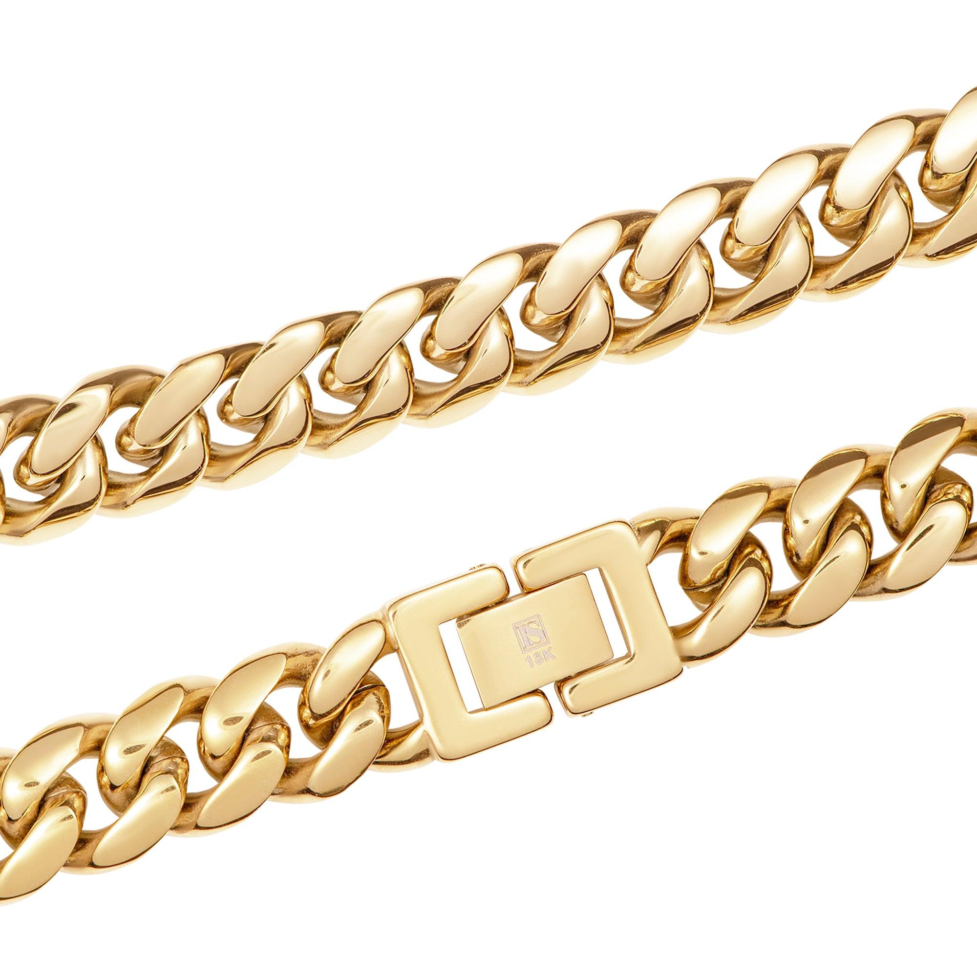 Miami Cuban Link 12mm Złoto - IcedStuff
