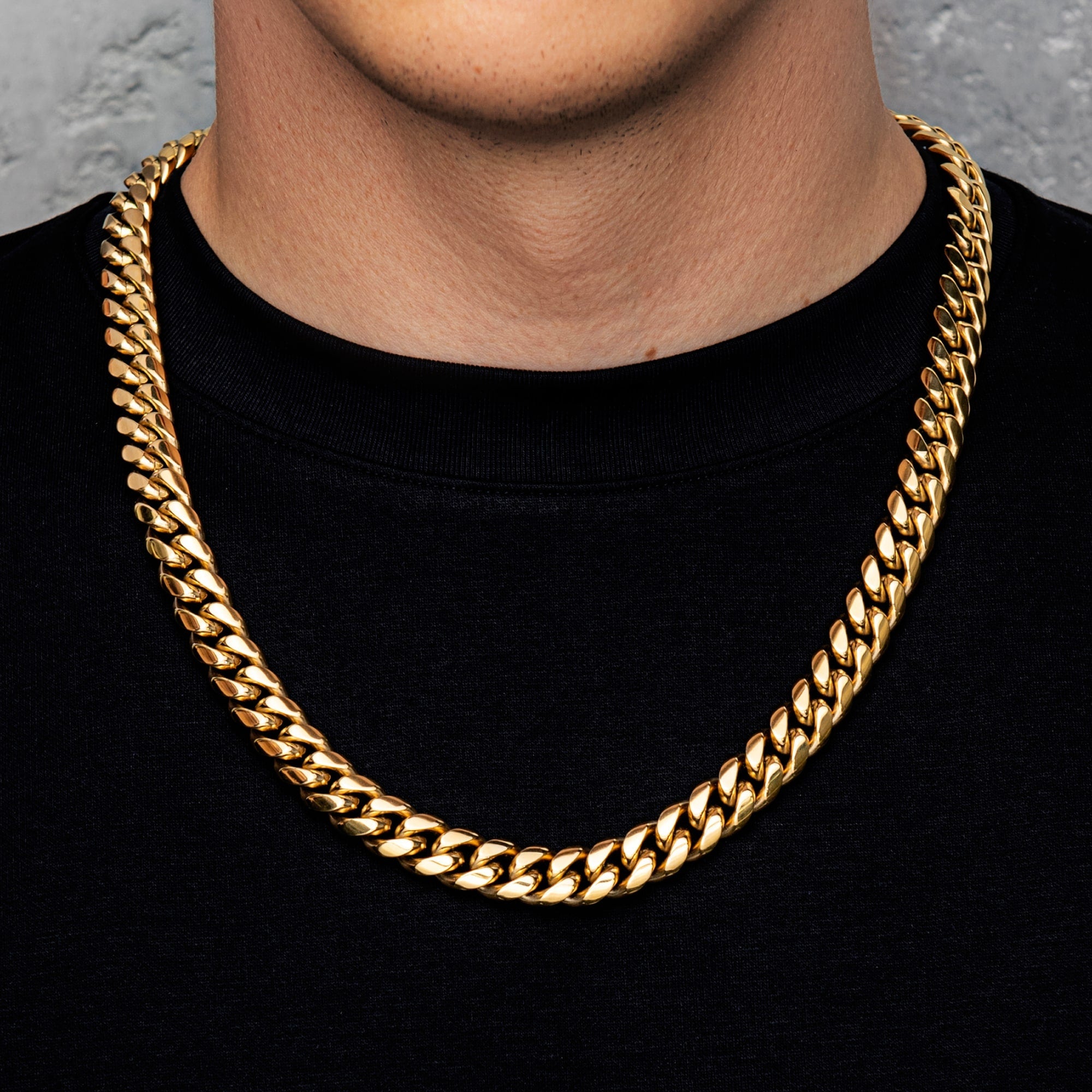 Miami Cuban Link Chain 12mm Gold
