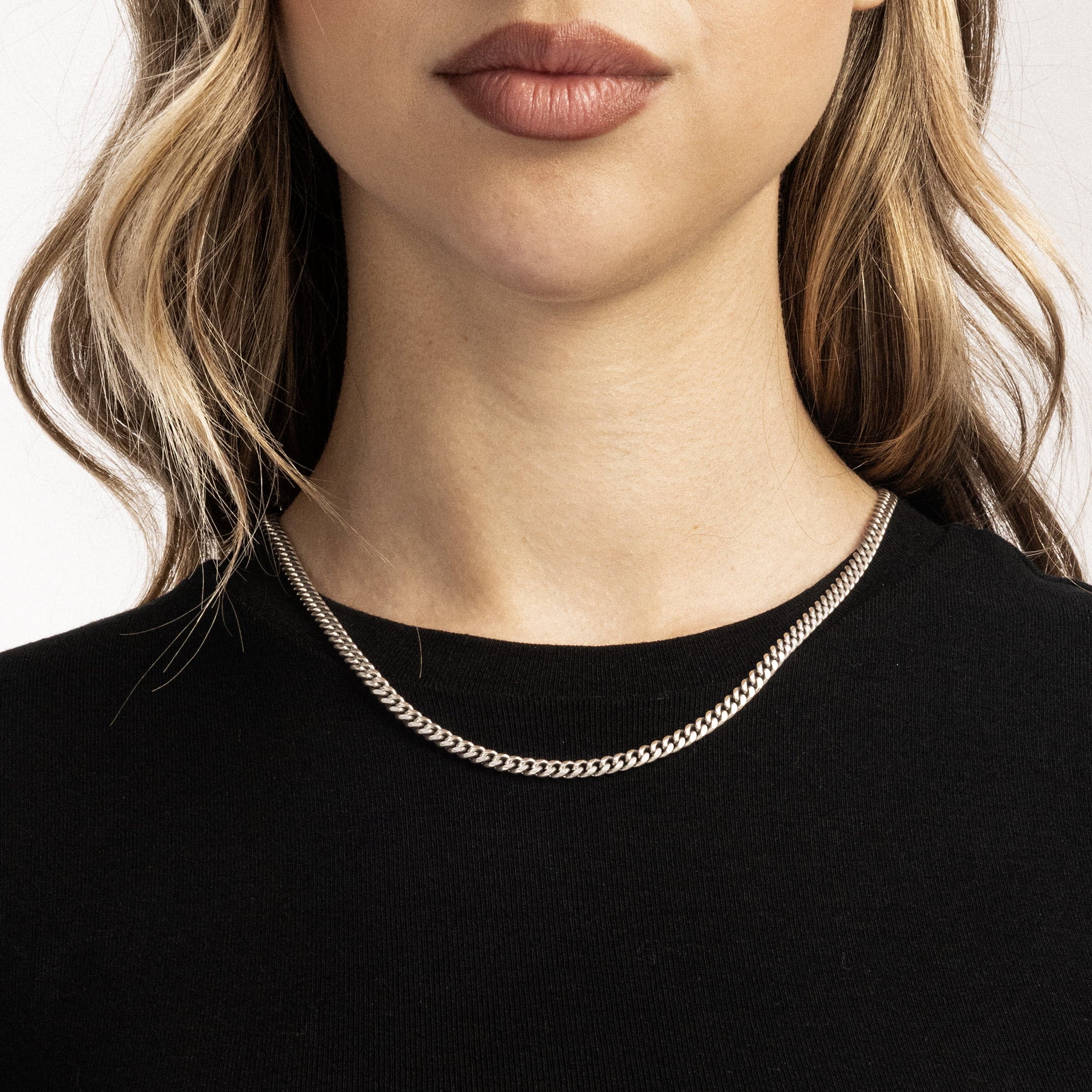 Miami Cuban Link 4mm RAW Chain White Gold