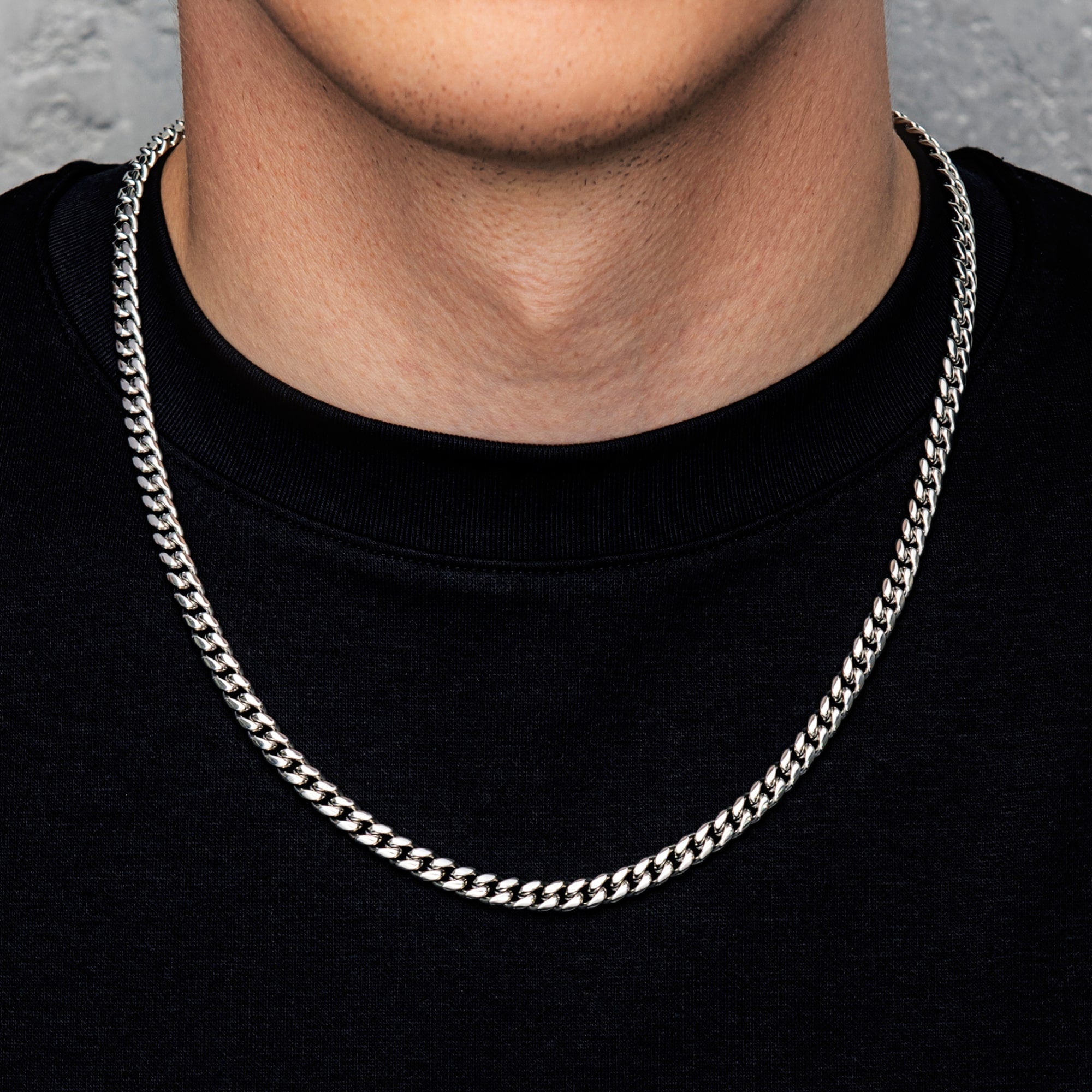 Miami Cuban Link Chain 6mm White Gold