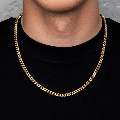 Catena a maglie cubane Miami 6 mm oro