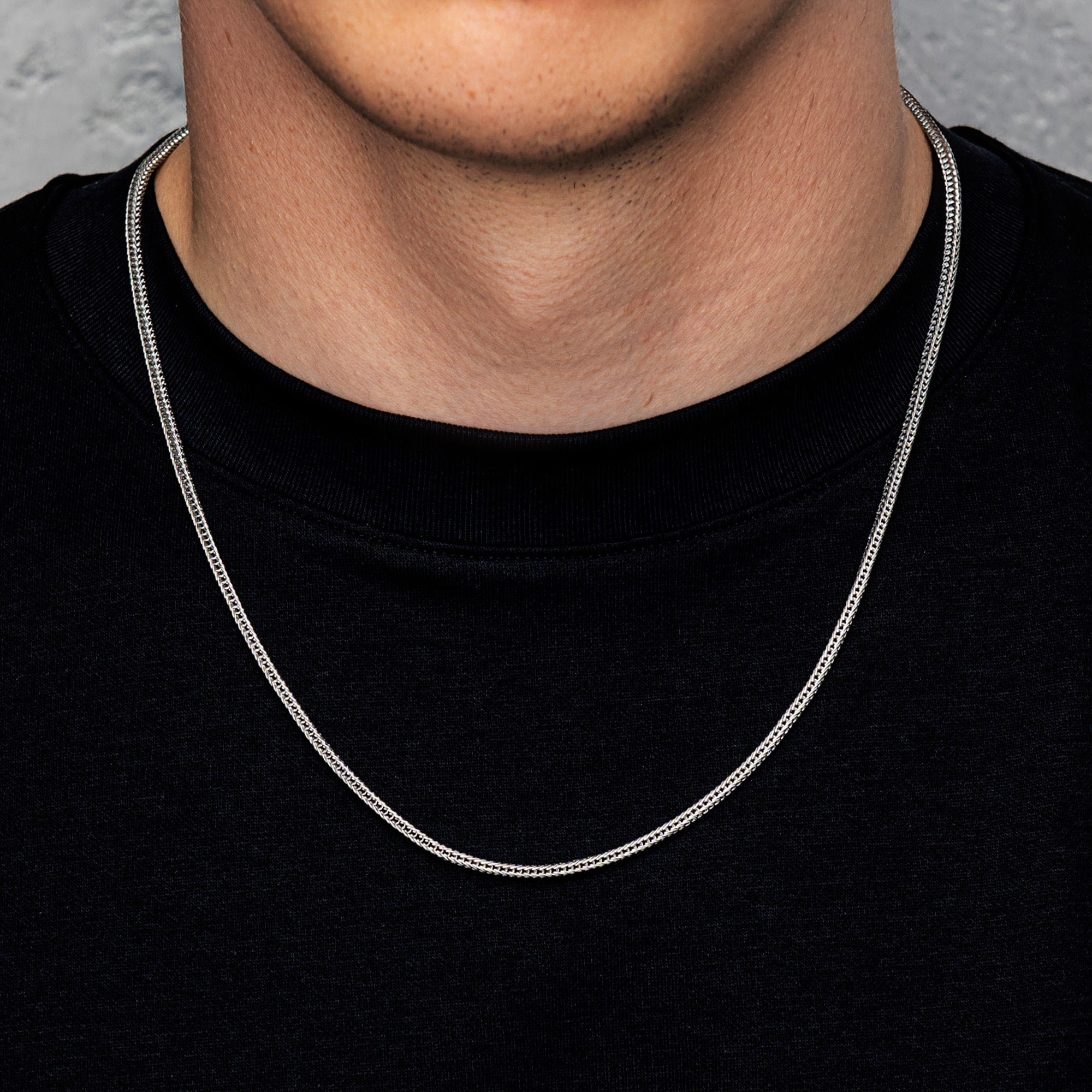 New Franco Chain 2.5mm White Gold