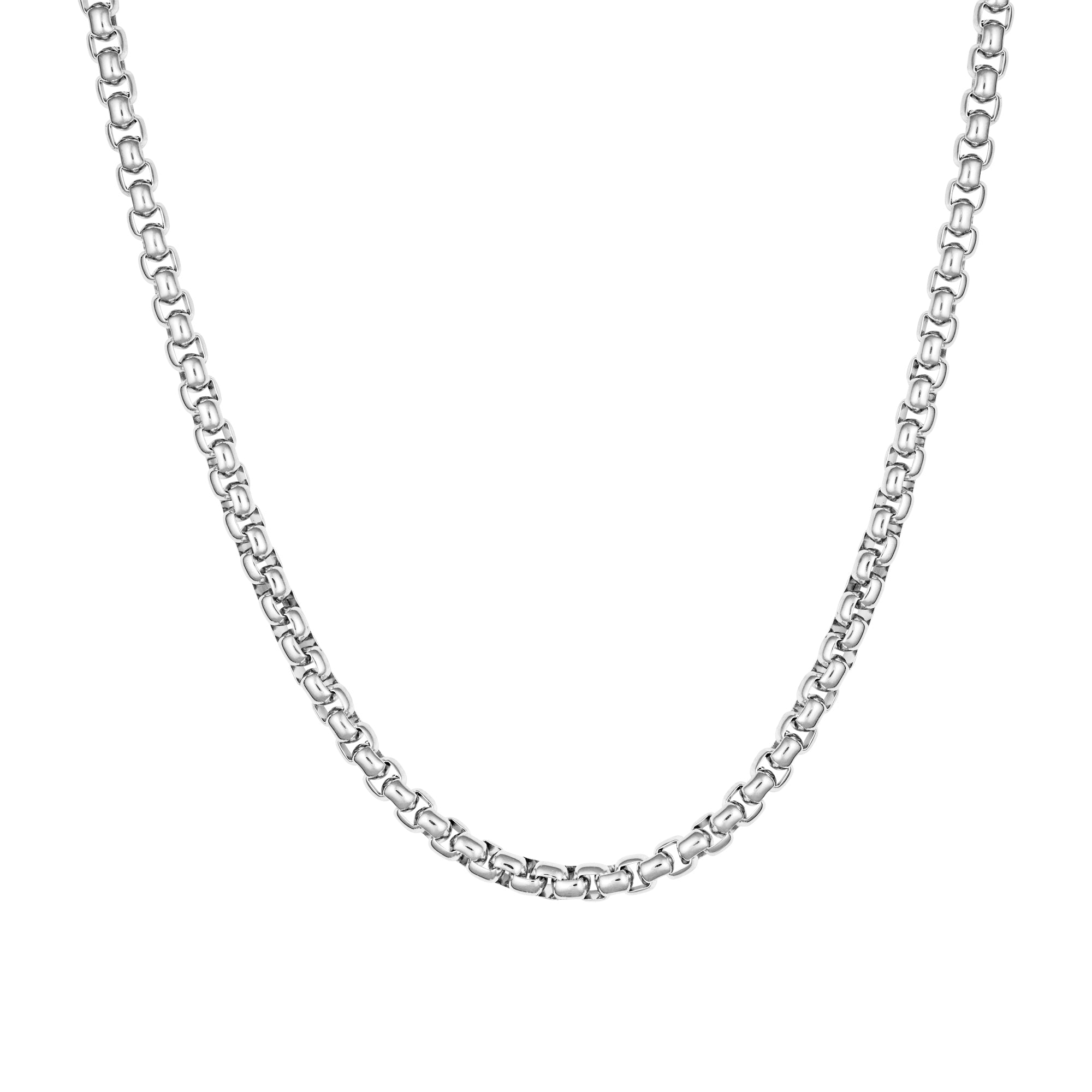 Rolo Chain 4mm White Gold