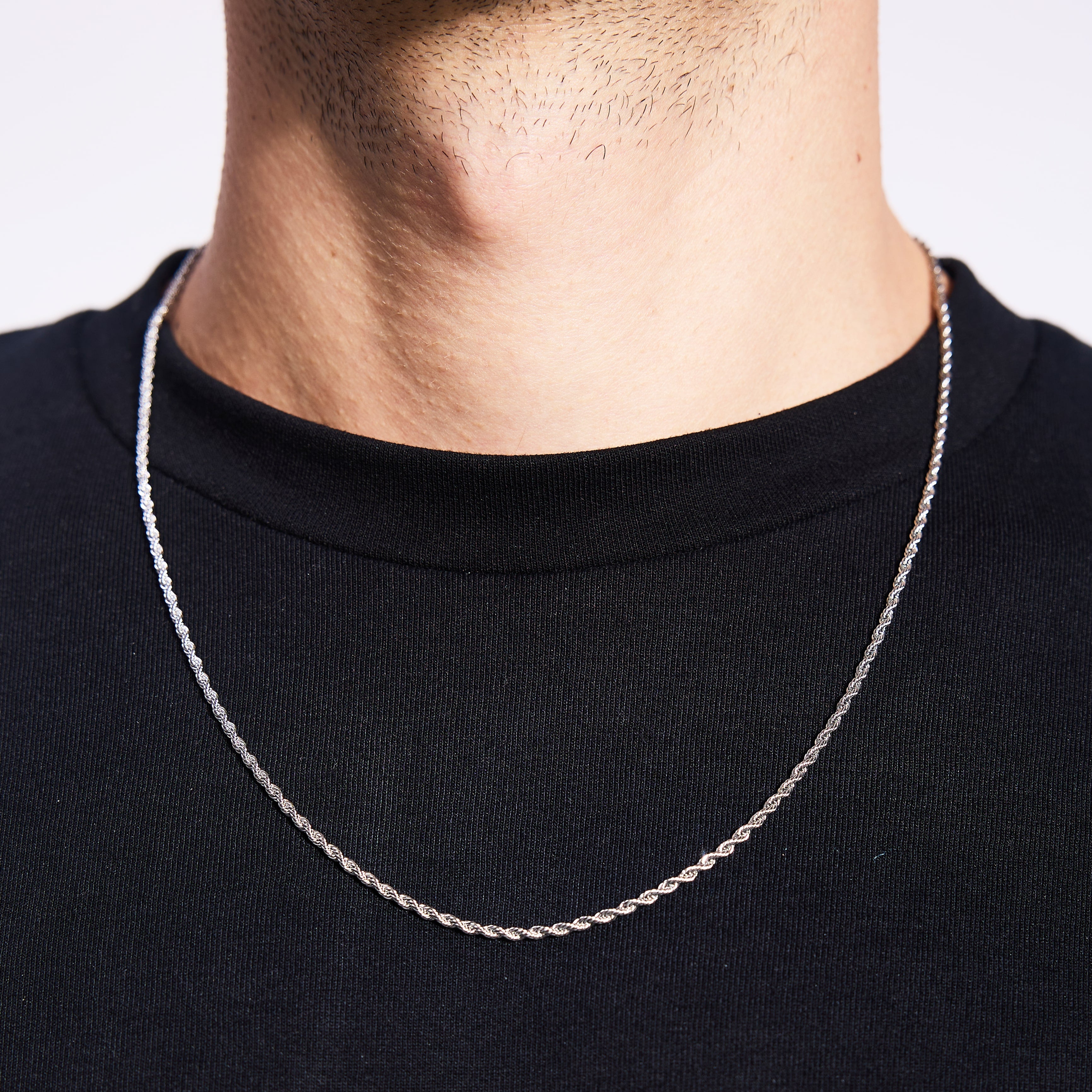 Rope Chain 2mm White Gold