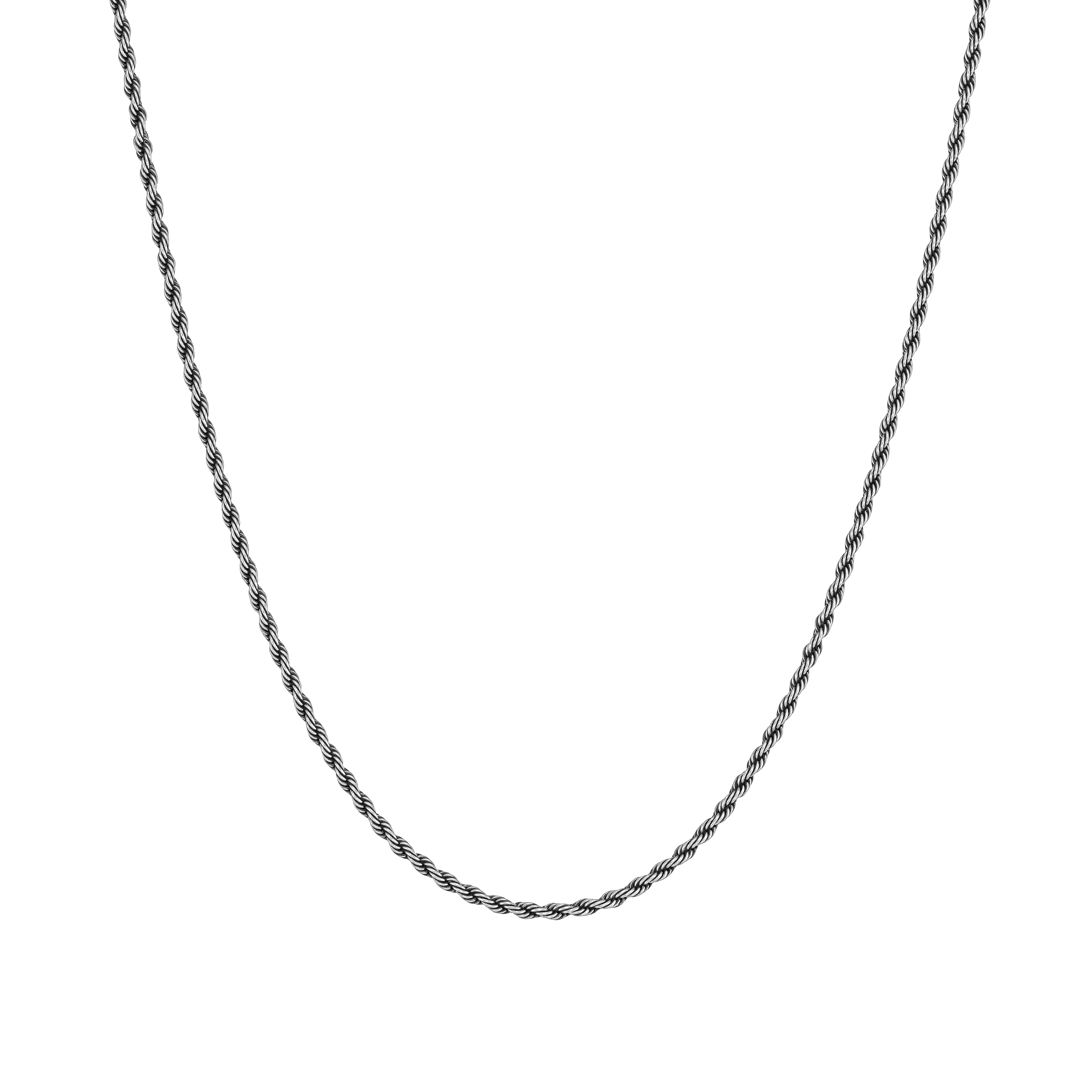 Rope 3mm RAW Chain White Gold