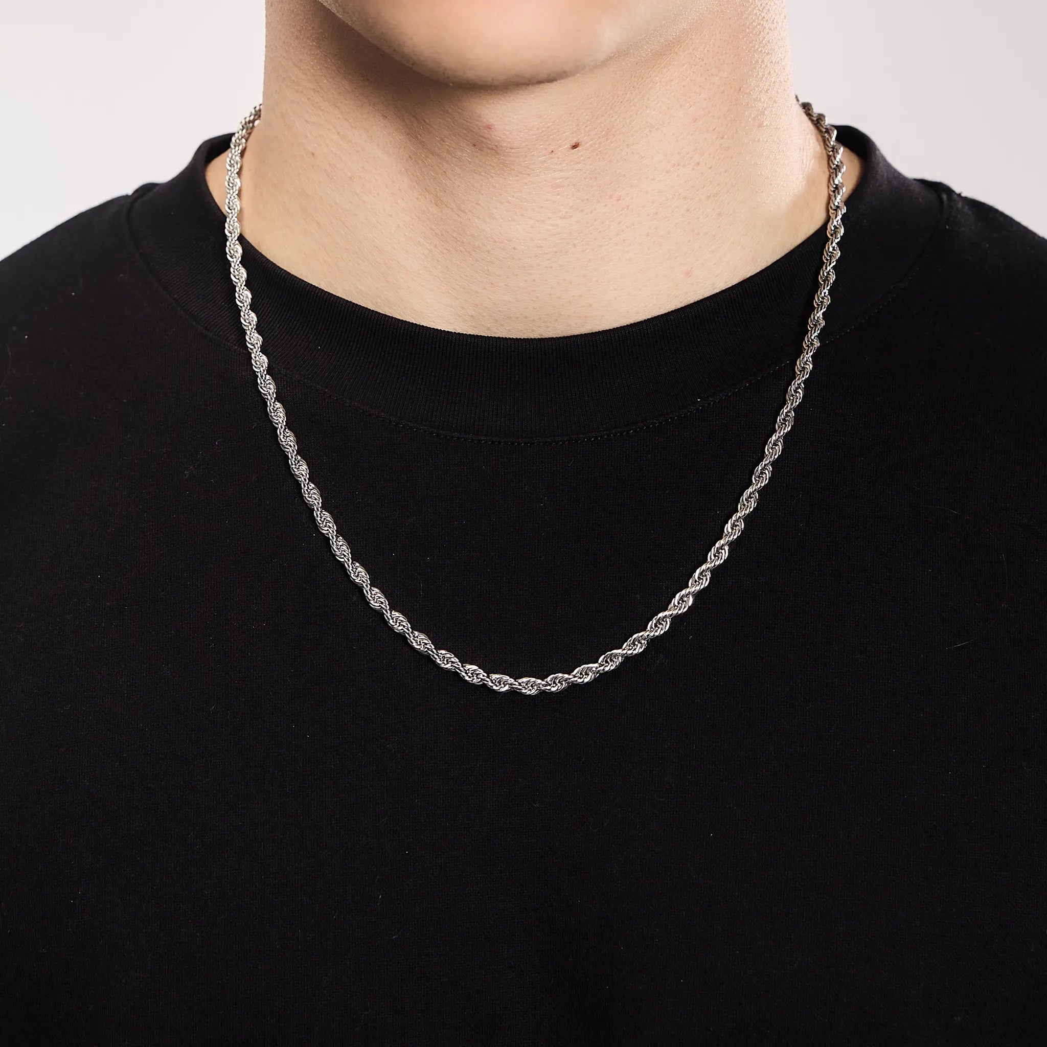 Rope Chain 5mm White Gold