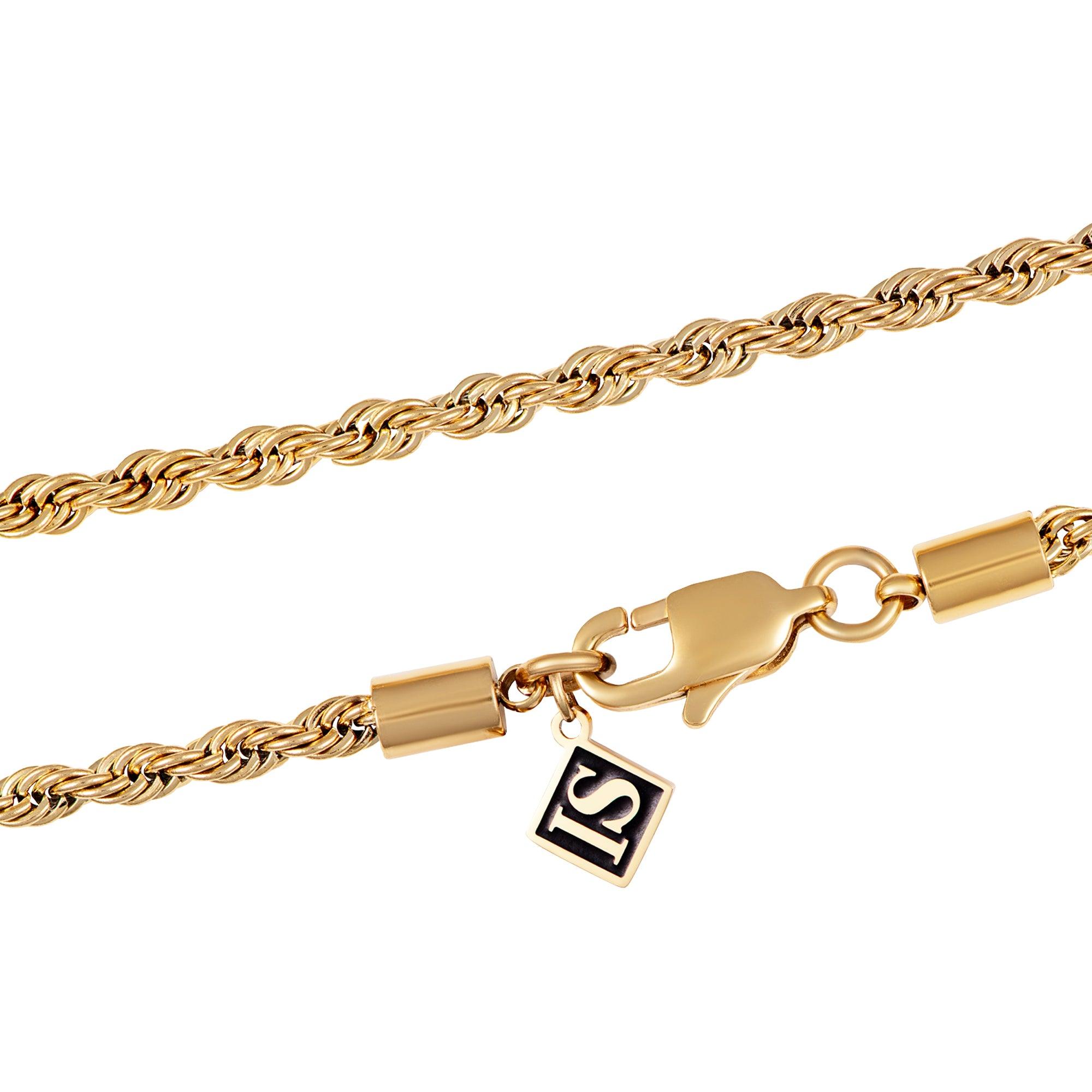 Łańcuch Rope 4mm Złoto - IcedStuff