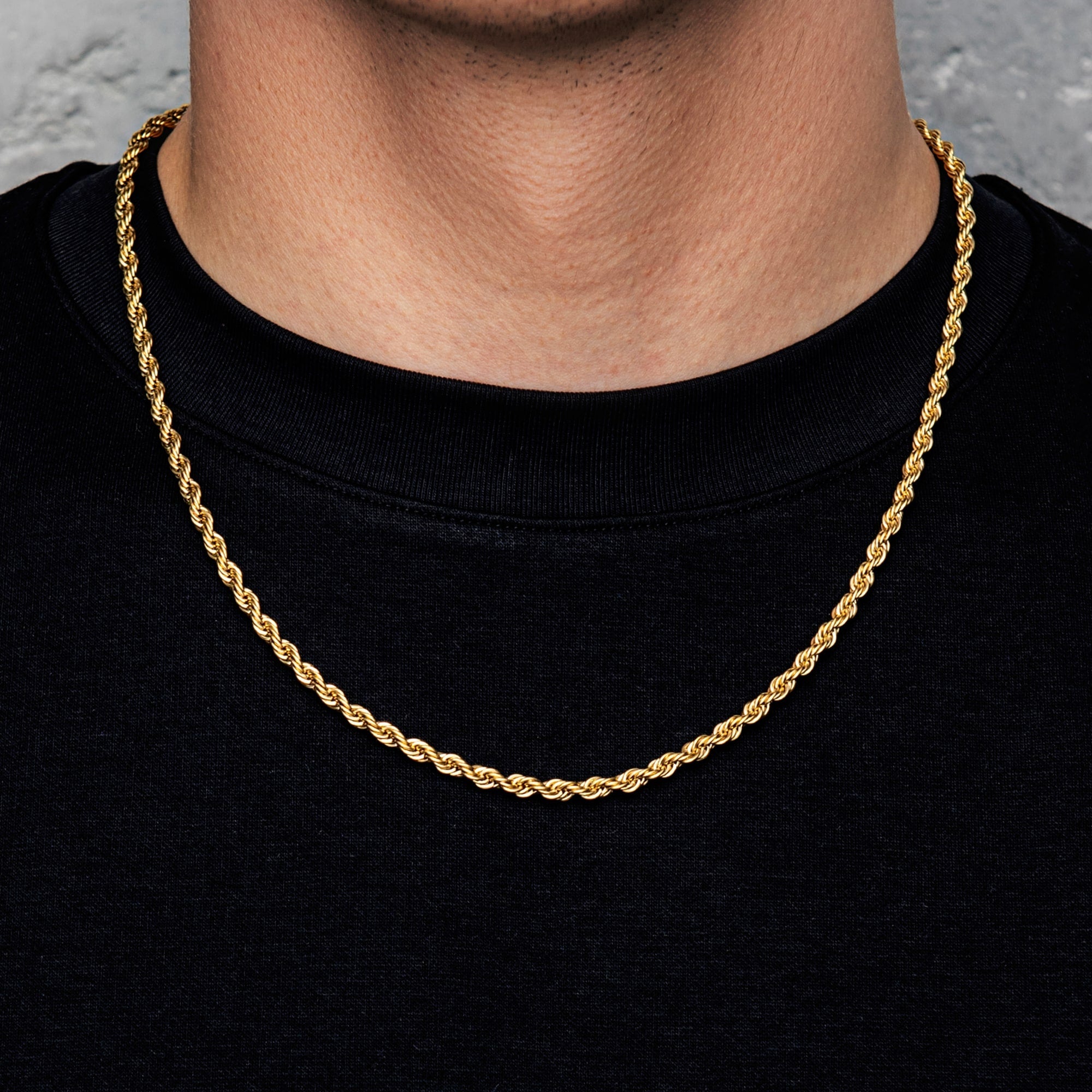 Rope chain 4mm Gold