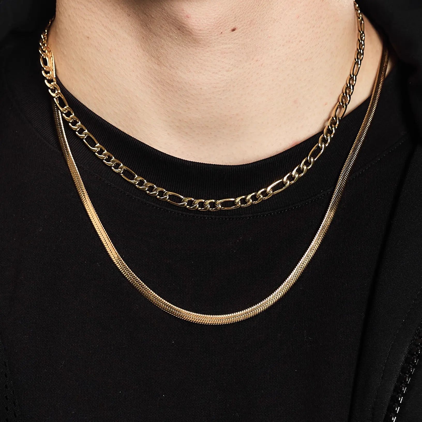 Figaro chain 5mm Gold