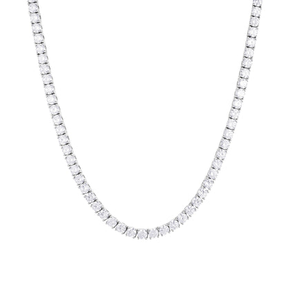 Catena da tennis 4 mm in oro bianco