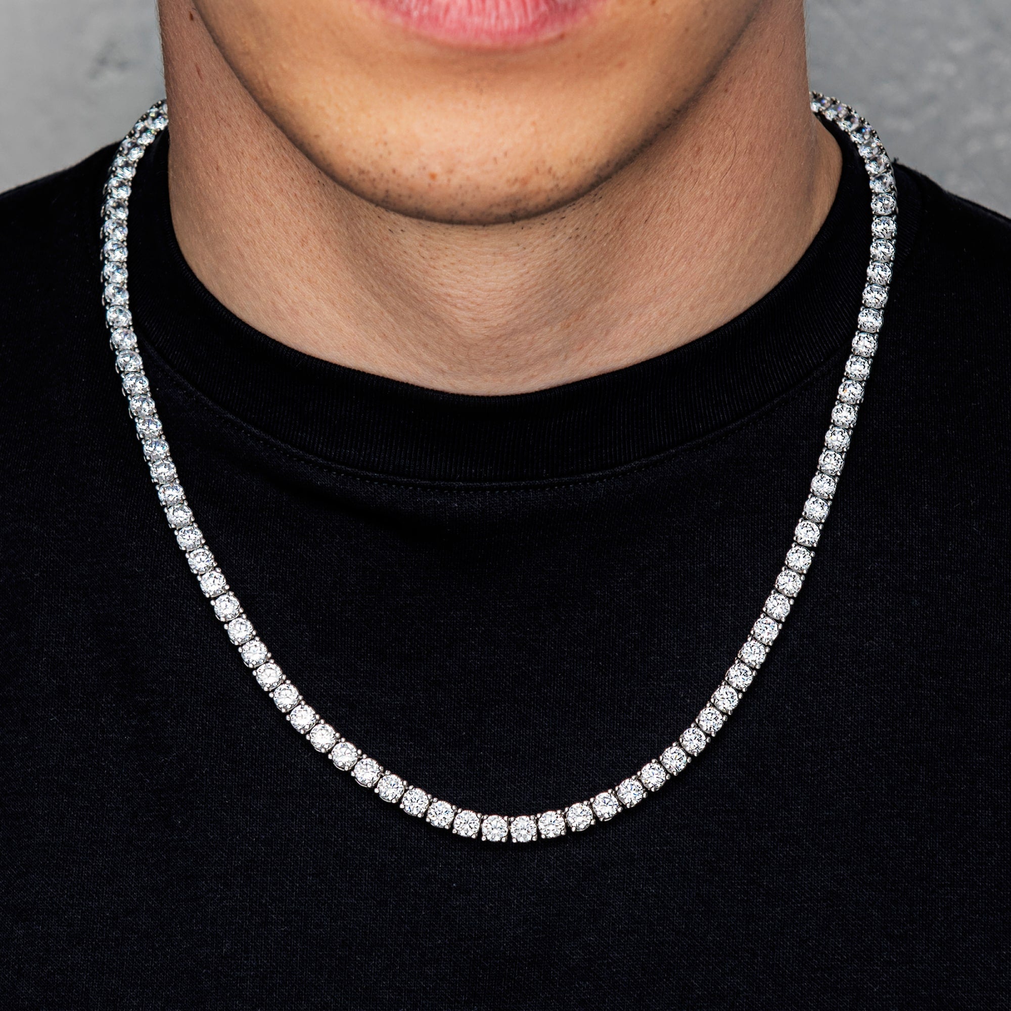 Tennis Chain 5mm White Gold