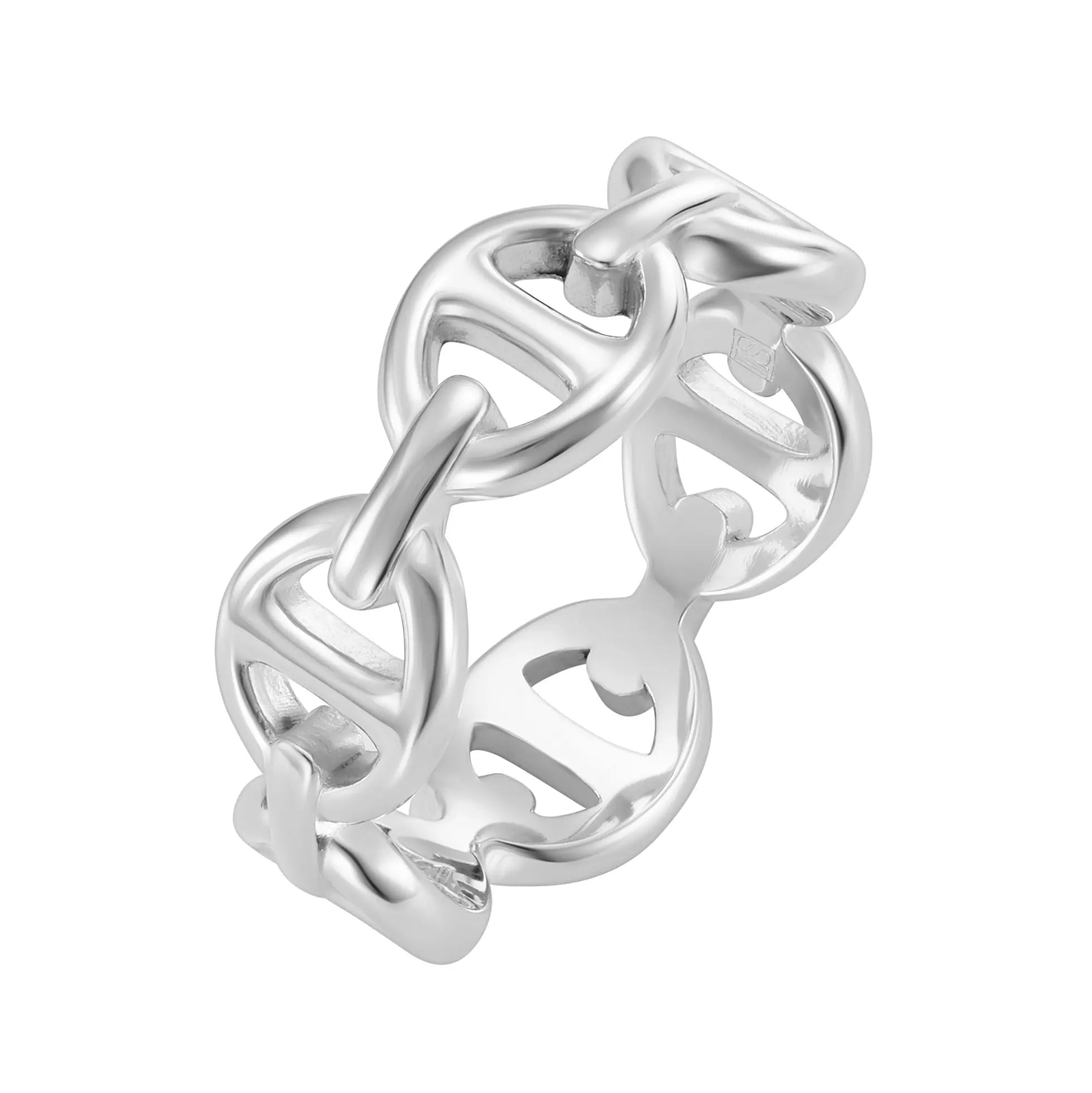 Anchor Ring White Gold