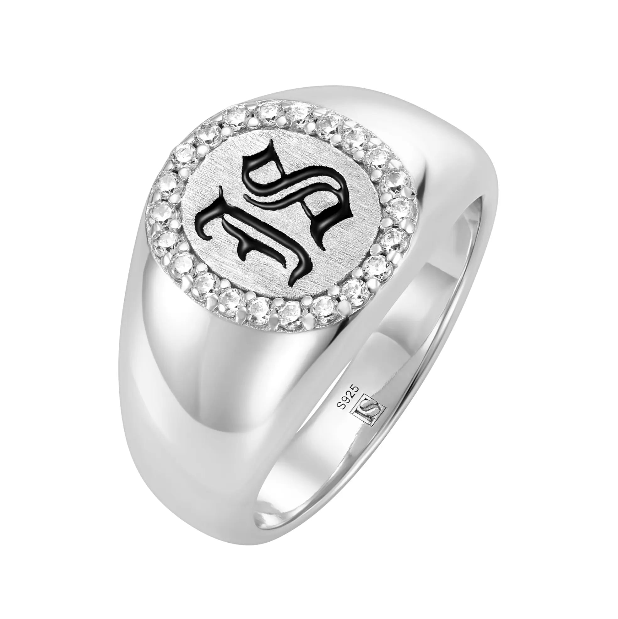 Bague en or blanc Diamond IS Gothic S925
