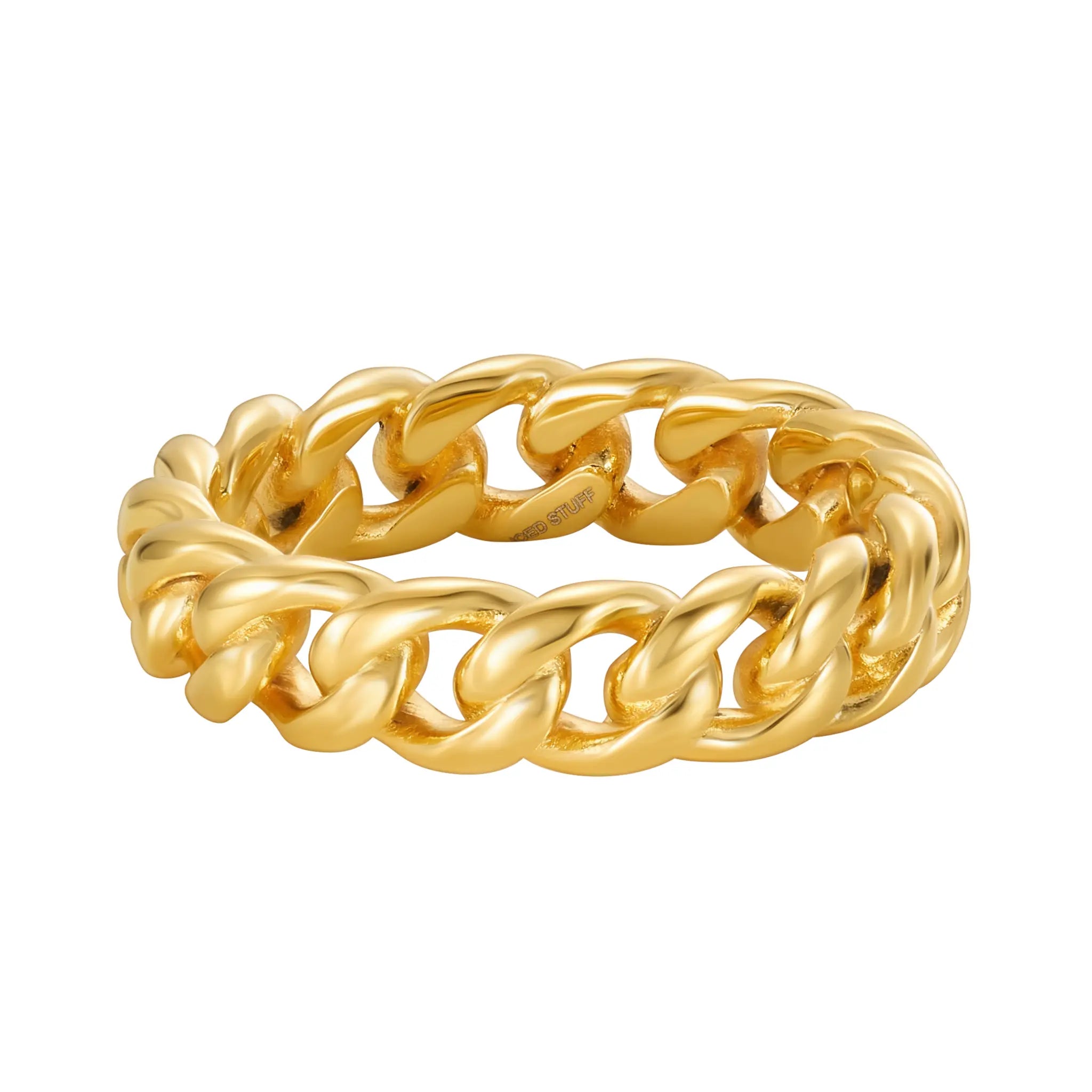 Bague Cubaine Miami 5mm Or