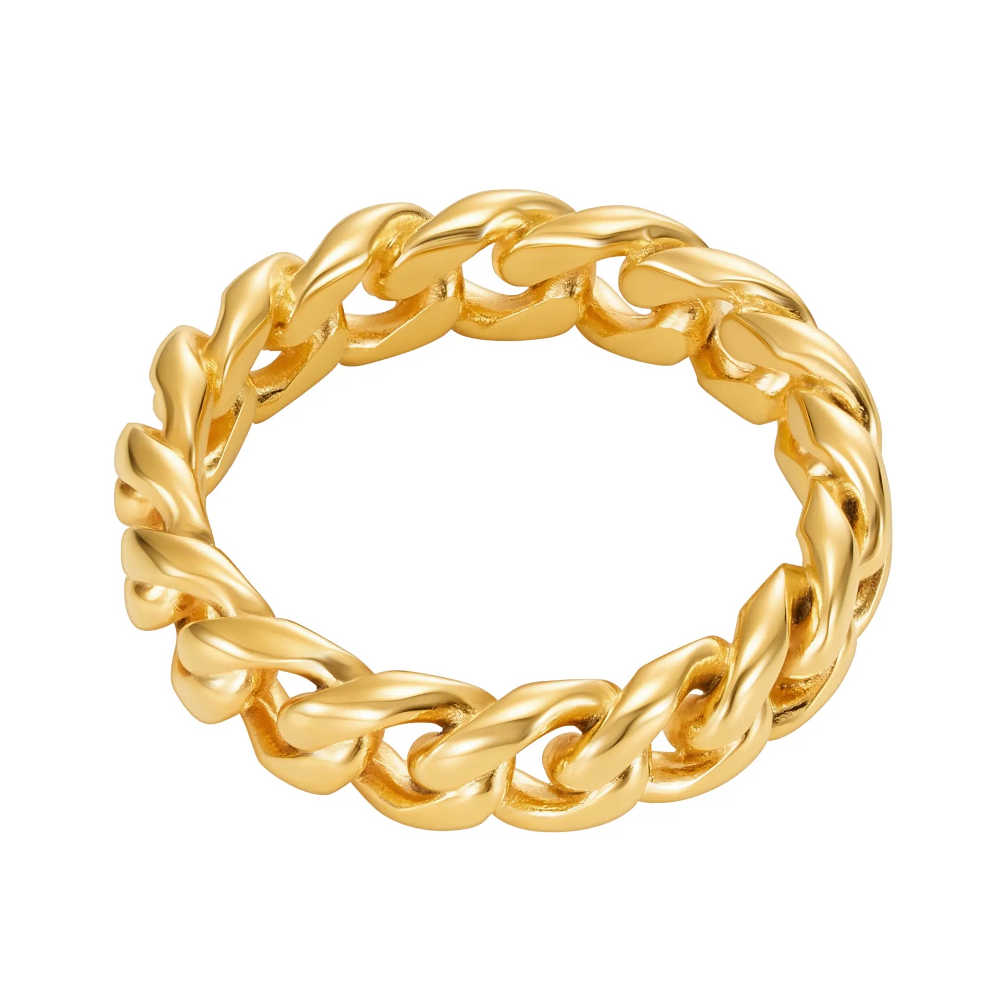 Bague Cubaine Miami 5mm Or