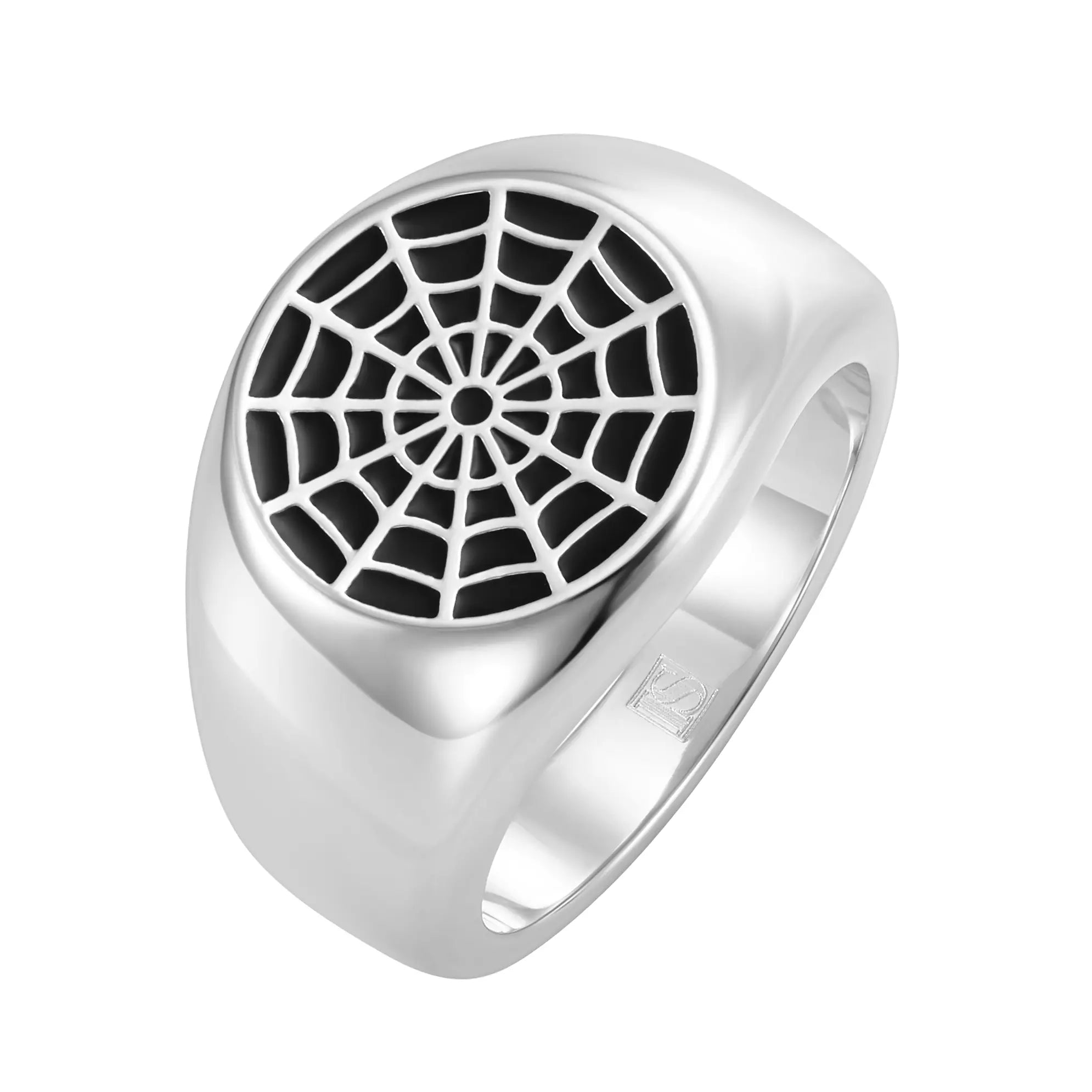 Spider Web Ring White Gold
