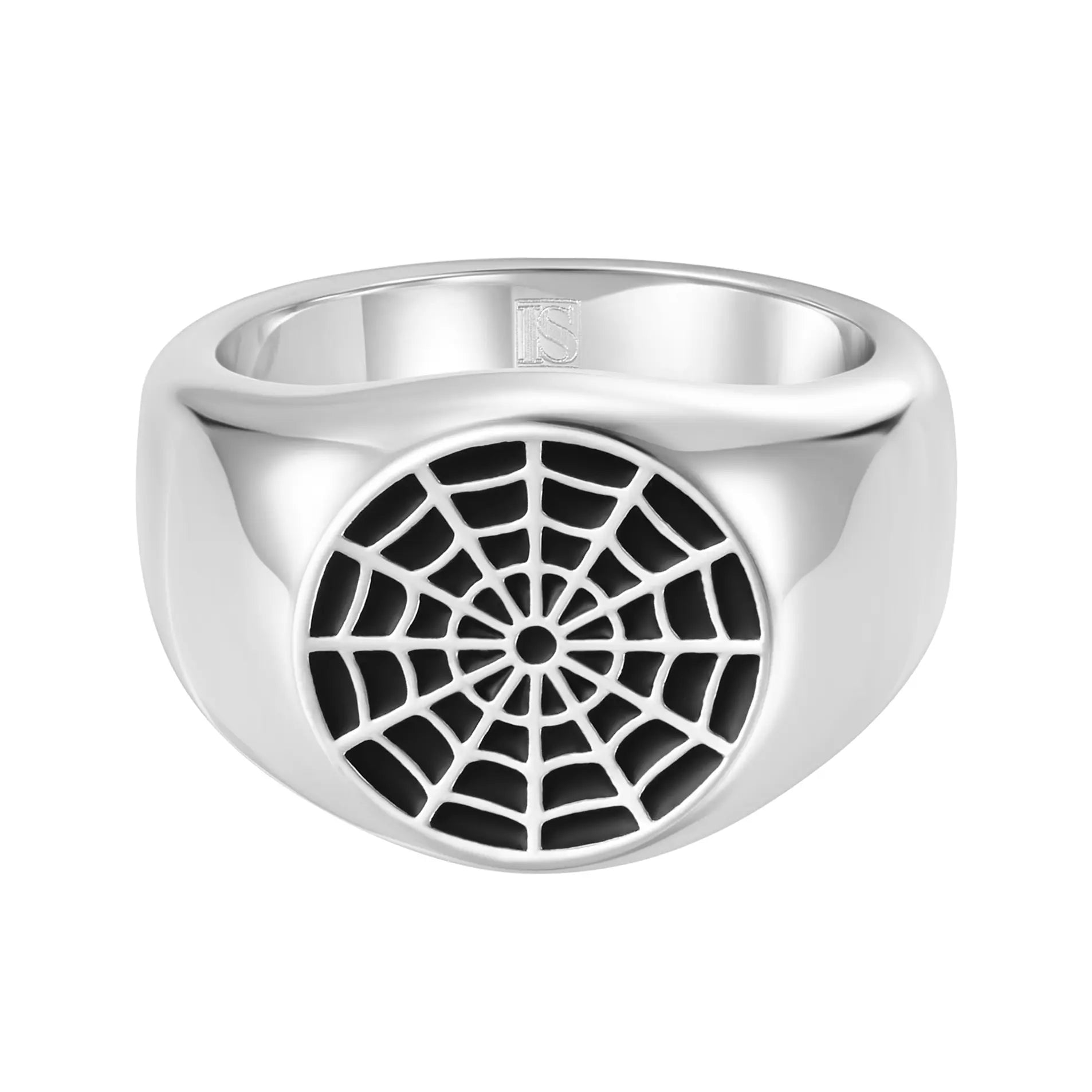 Spider Web Ring White Gold