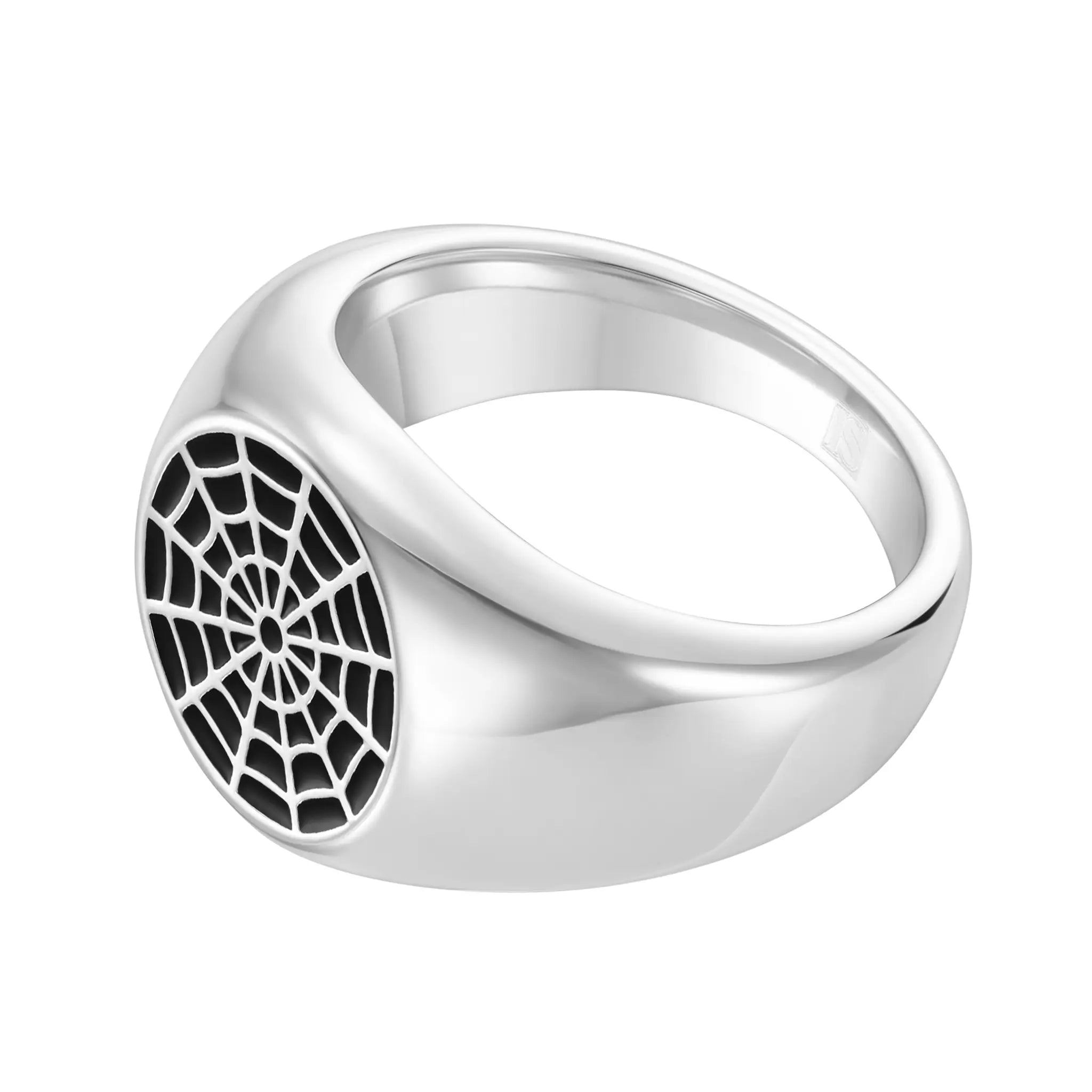 Spider Web Ring White Gold